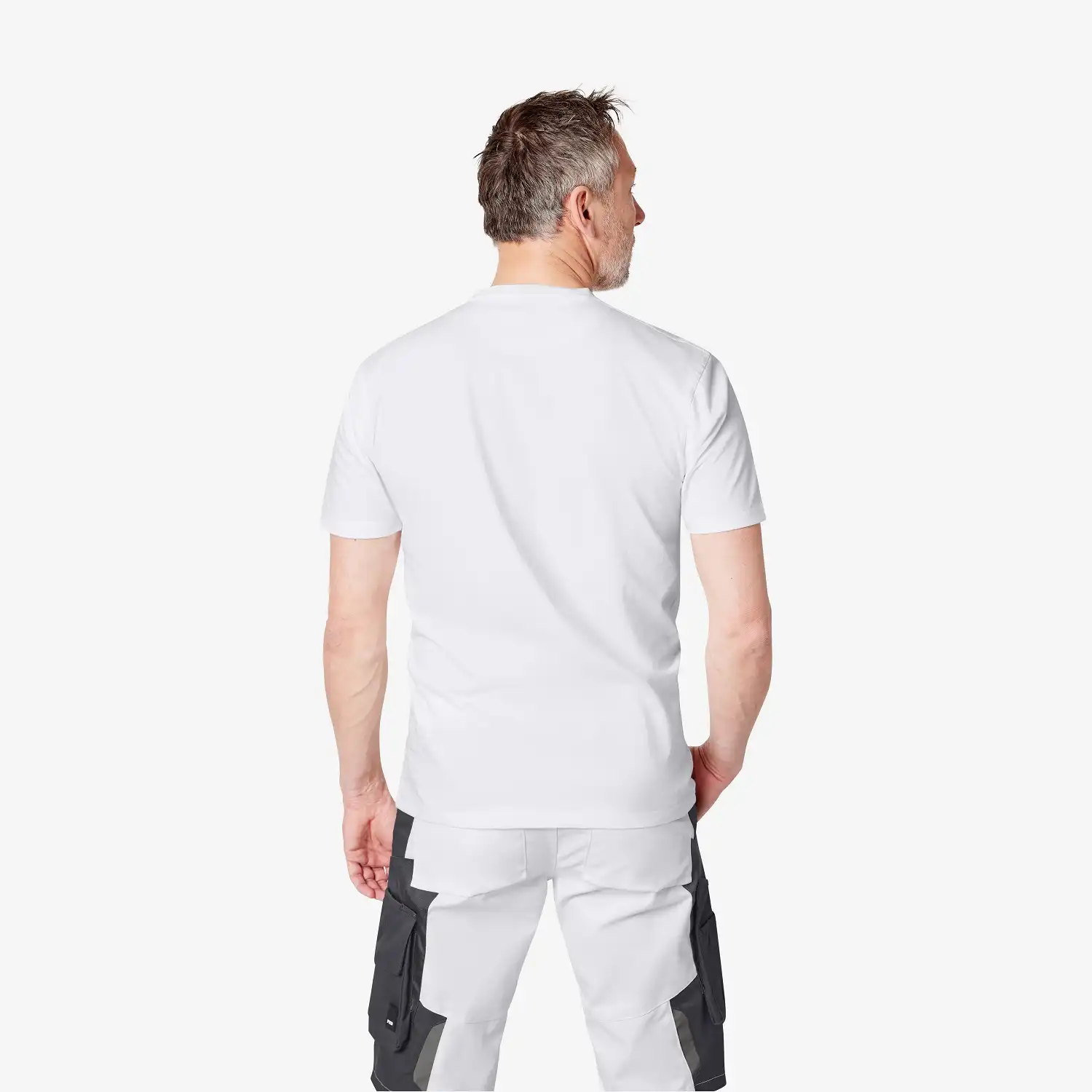 T-Shirt "JENS" in XL, Weiß - Thumbnail 2