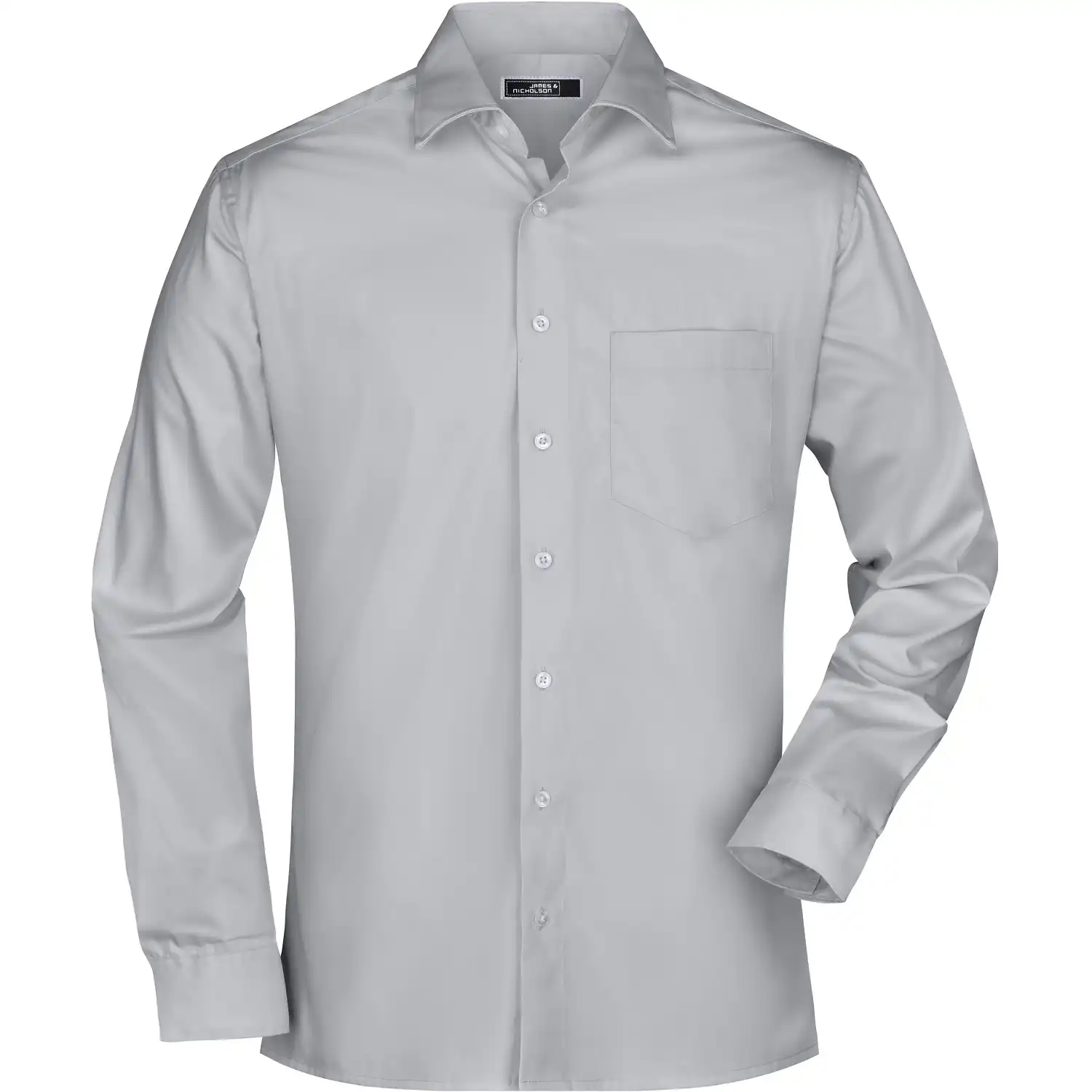 Business-Hemd langarm "JN606" in light-grey, 3XL - Bild 1