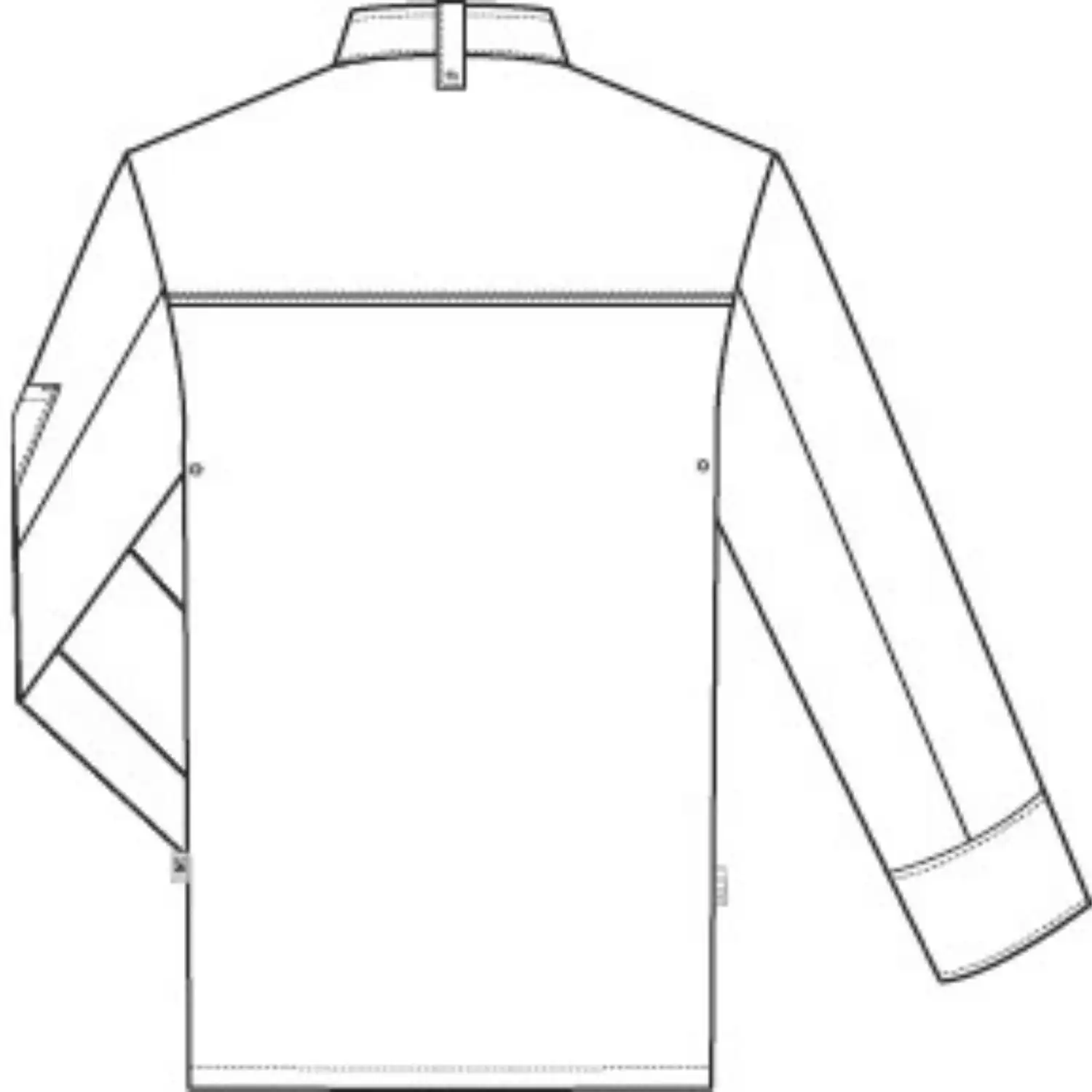 Kochhemd "Falstaff Profi" in XXL, Weiß - Thumbnail 5