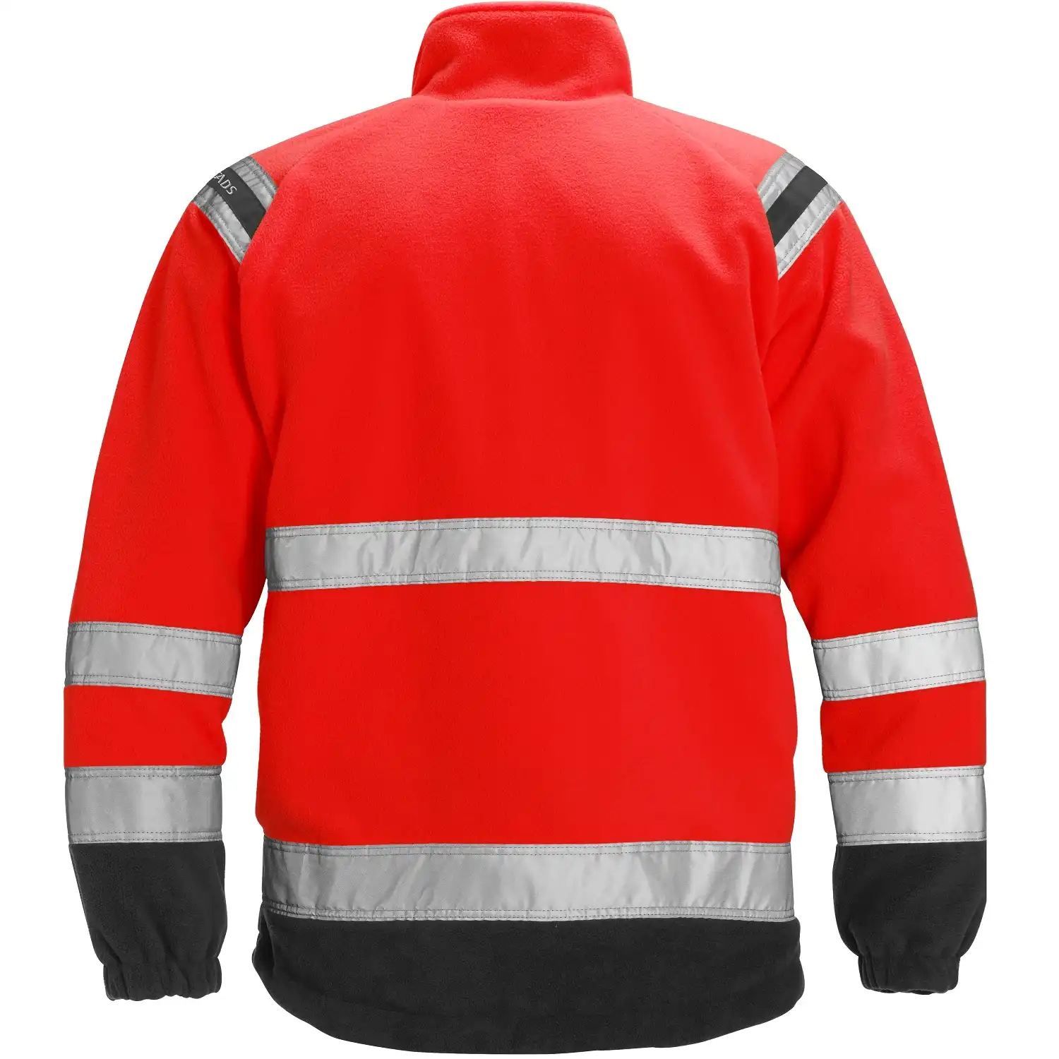 Warnschutz Fleecejacke "4041 FE" in rot/schwarz, XXL - Thumbnail 2