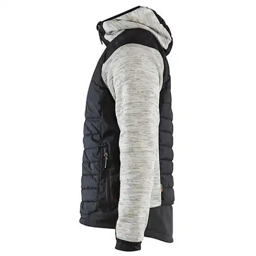 Hybridjacke "5930" in grau-melange/schwarz, 3XL - Thumbnail 3