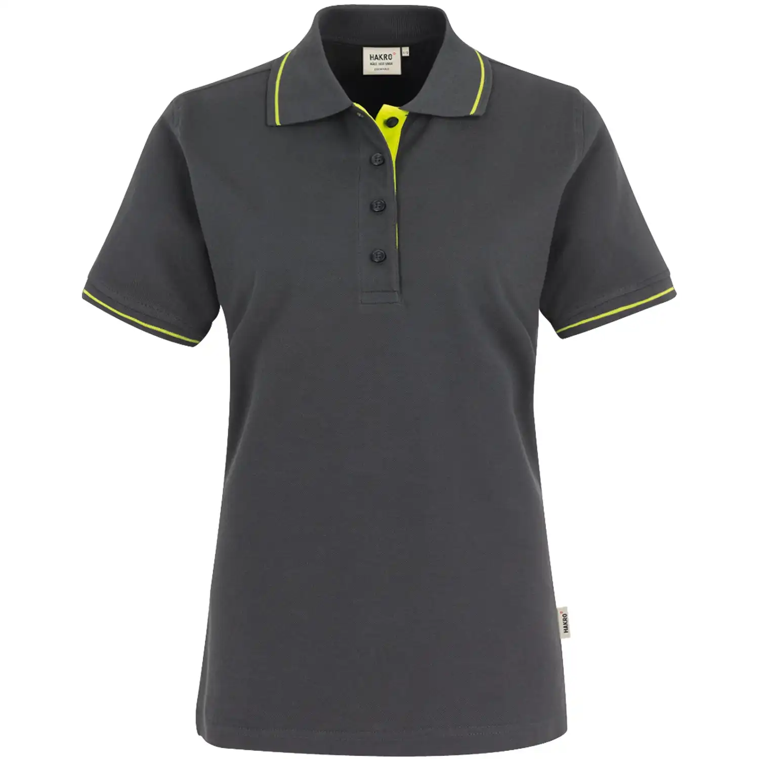 Damen Contrast Polo-Shirt "Casual" 203 in anthrazit, M - Bild 1