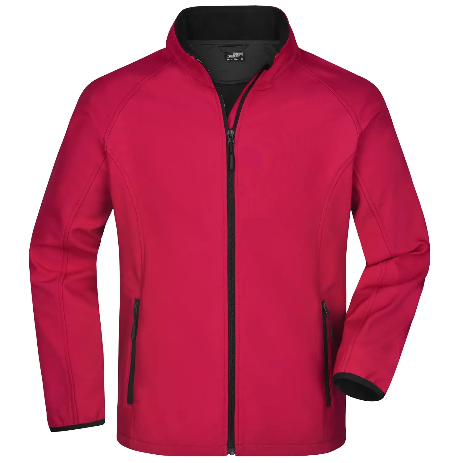 Promo Softshelljacke "JN1130" in rot/schwarz, 3XL - Thumbnail 1