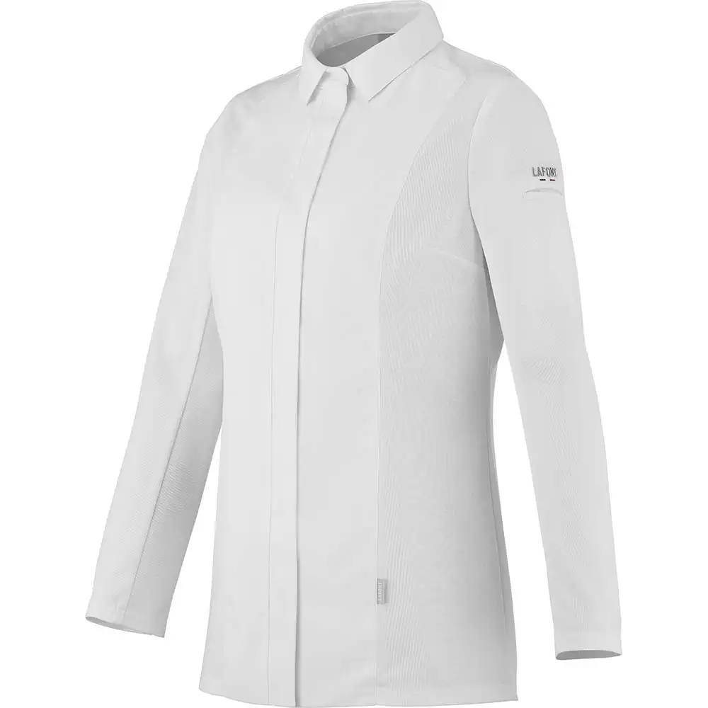 Damen Kochjacke "CHIVES2" in L, Weiß - Thumbnail 2