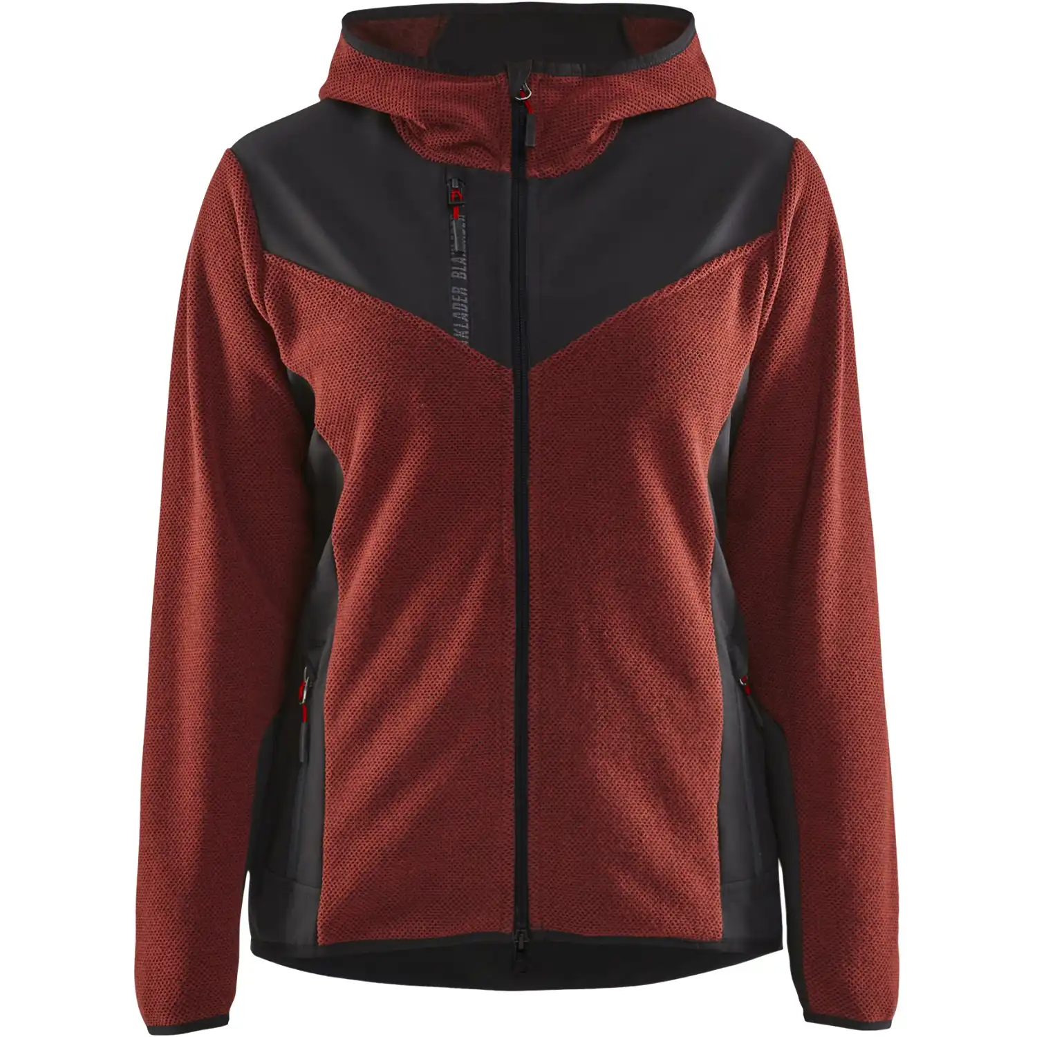 Damen Strickjacke "5941" in rostrot/schwarz, XS - Thumbnail 1