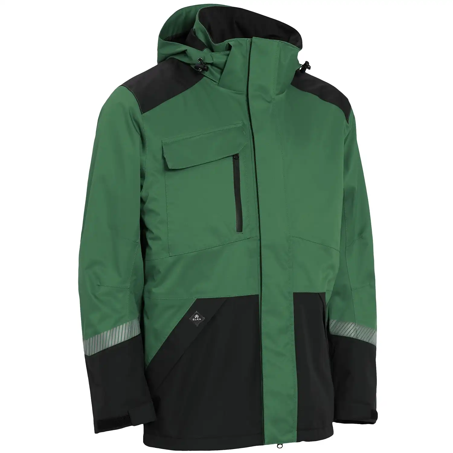 Stretch Regenjacke "186000" Working Xtreme in green/black, XS - Bild 1