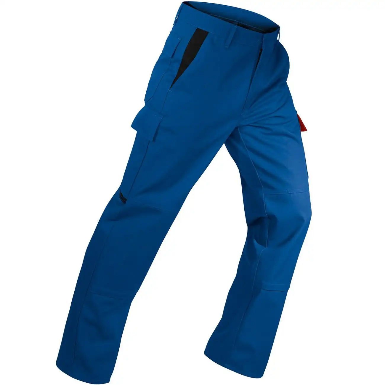 Multinorm Bundhose "BRAND X PROTECT" kornblau/rot in 54 - Thumbnail 1