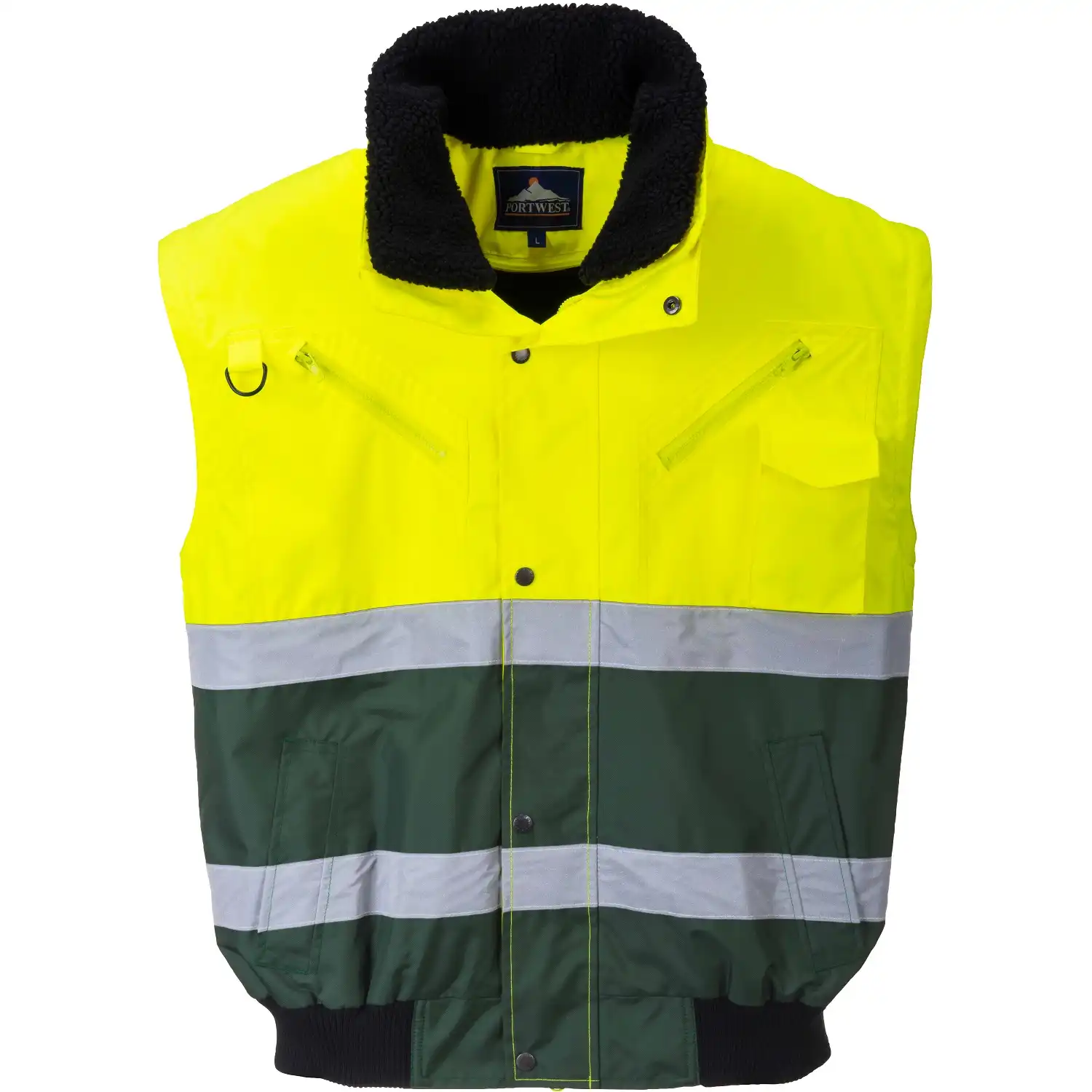 Warnschutz Pilotenjacke "X" gelb/grün in S - Thumbnail 4