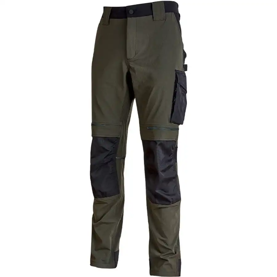 Stretch-Bundhose "ATOM" Performance in dark green, L - Thumbnail 1