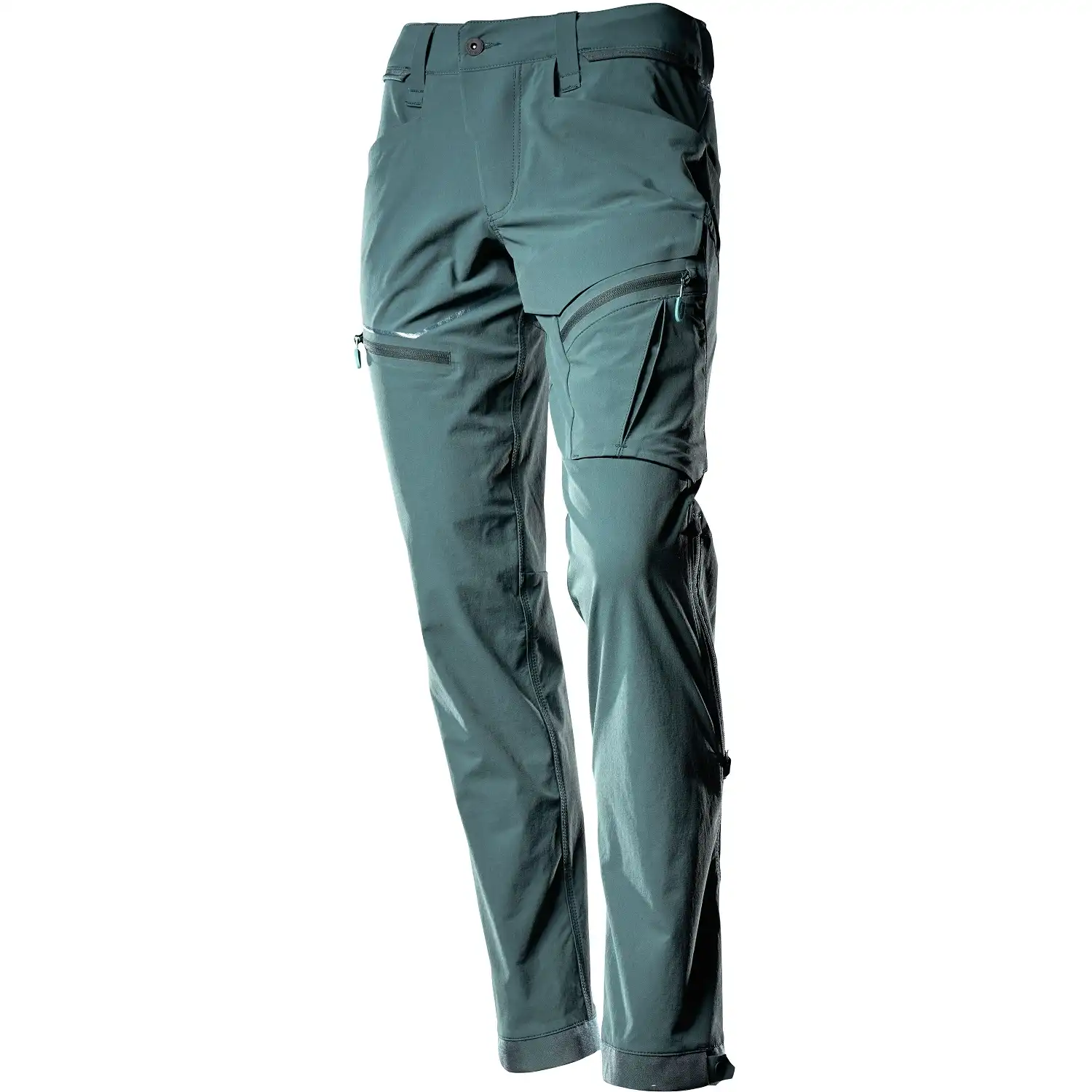 Damen Stretch-Bundhose "22058-605" Customized in waldgrün, 76C42 - Bild 1