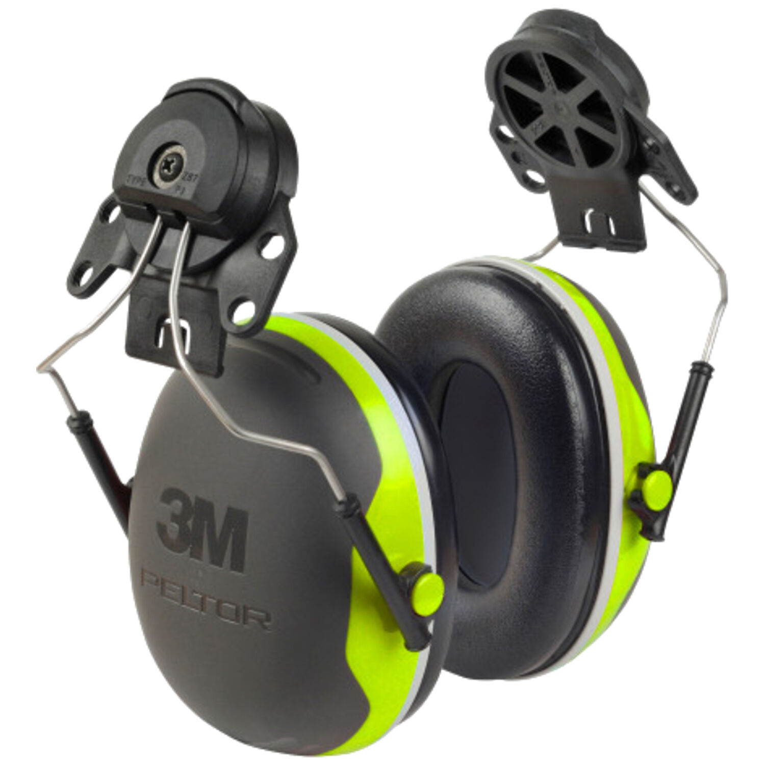 Gehörschutz Peltor "X4P3E" für Helm neongelb - Thumbnail 1