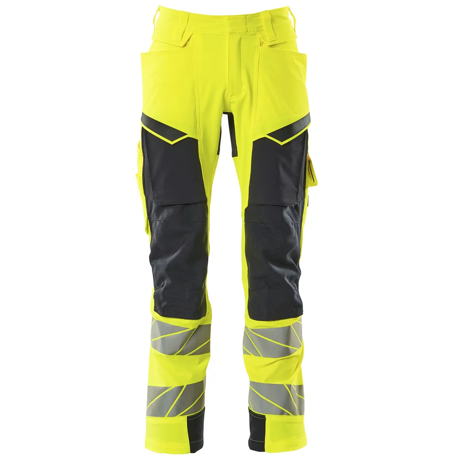 Warn Stretchbundhose Kl.2 ACCELERATE SAFE  in gelb/schwarzblau, 76C46 (EU 23) - Thumbnail 1