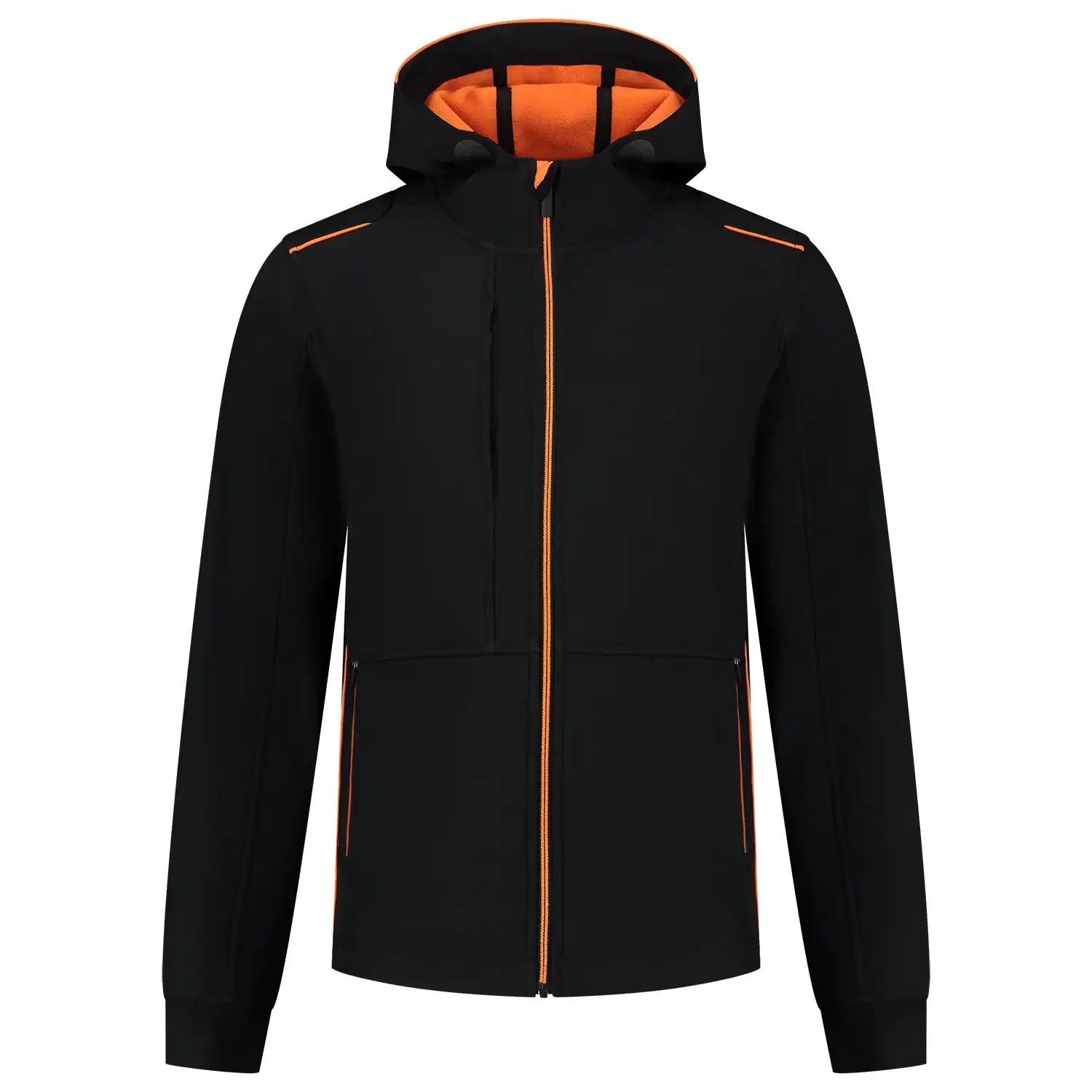 Softshelljacke "402705" Accent in black/orange, XS - Thumbnail 1