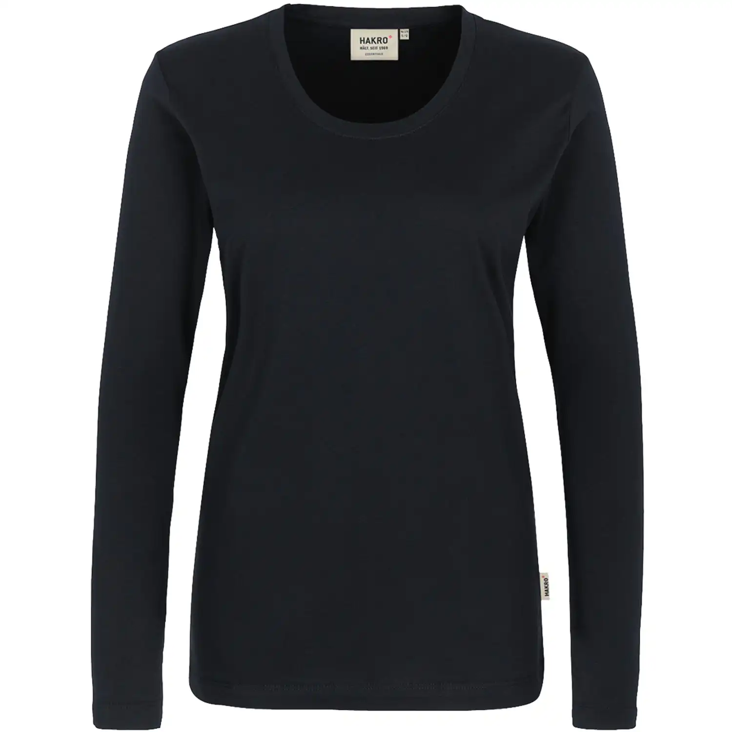 Damen Longsleeve "CLASSIC" 178 in schwarz, L - Thumbnail 1