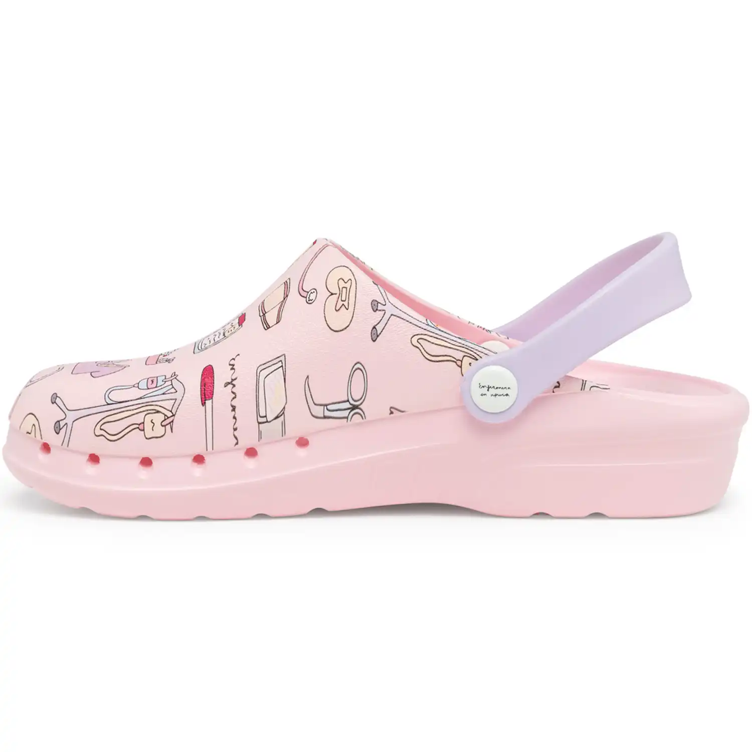 Damen Clogs "ODEN+ PRINT" pink in 39 - Thumbnail 4