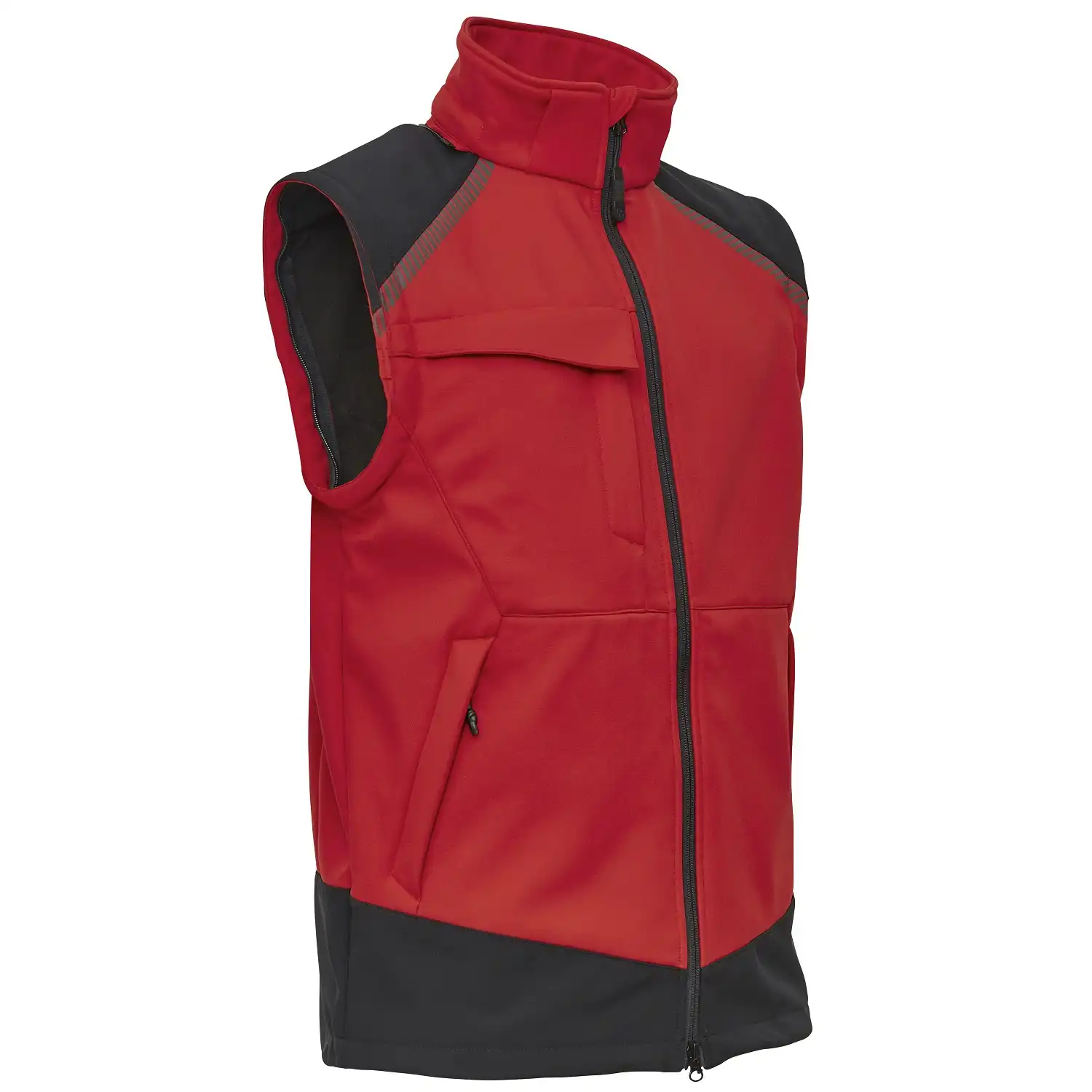 Softshelljacke 2-in-1 "117300" Working Xtreme in rot/schwarz, L - Thumbnail 3