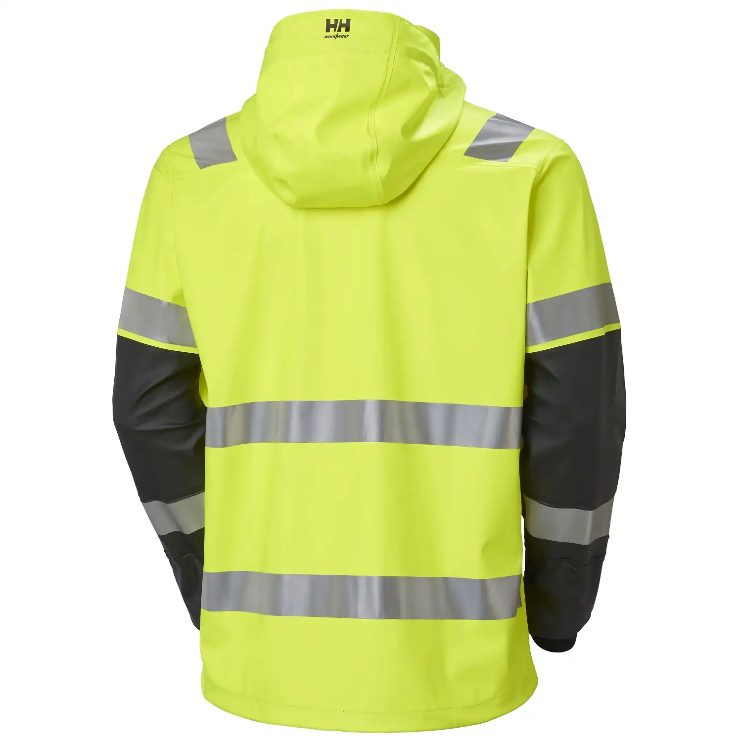 Warnschutz PU-Regenjacke "ALNA 2.0" in gelb/schwarz, 3XL - Thumbnail 2