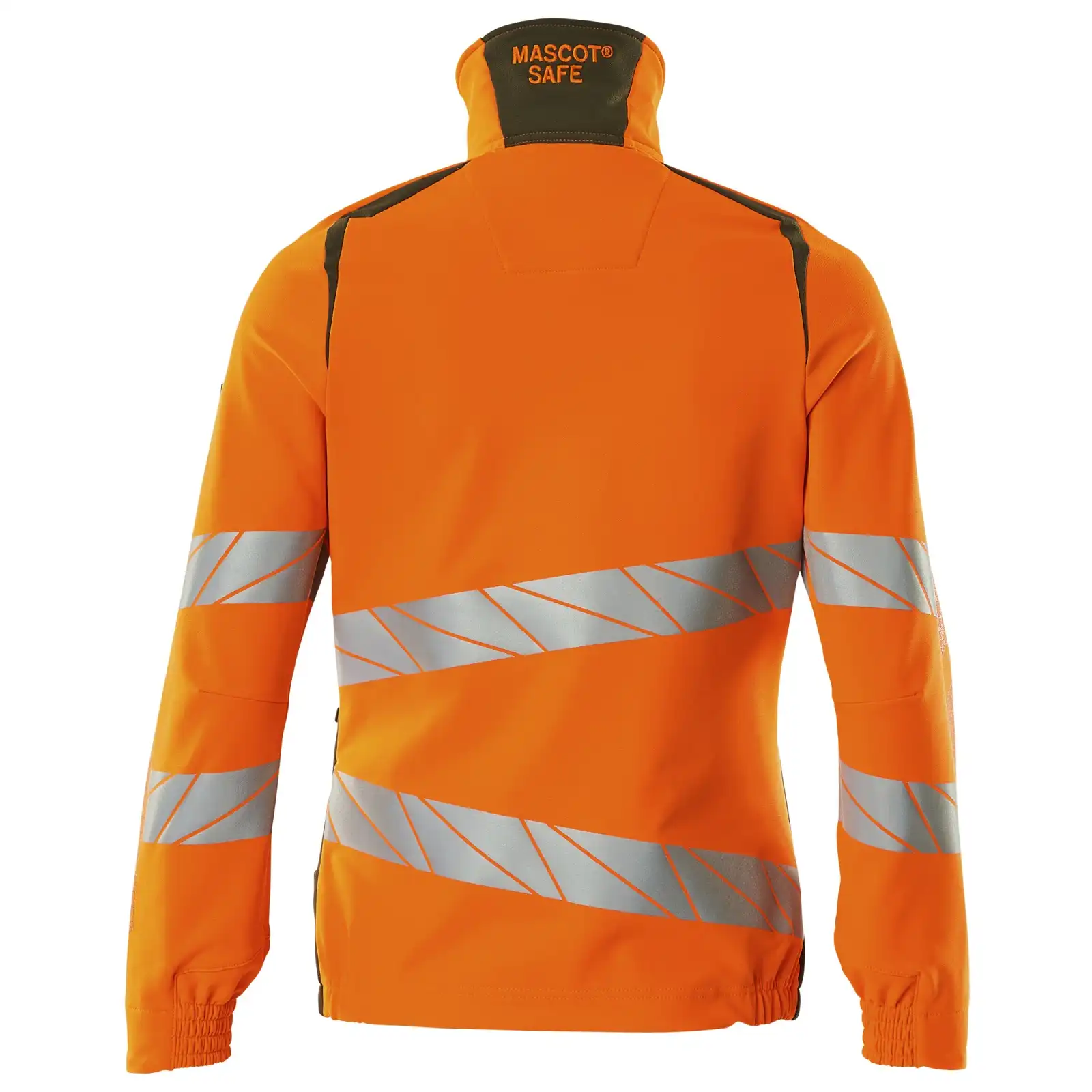 Damen Warnschutz Stretch Bundjacke "ACCELERATE SAFE" in orange/moosgrün, XXL - Thumbnail 2