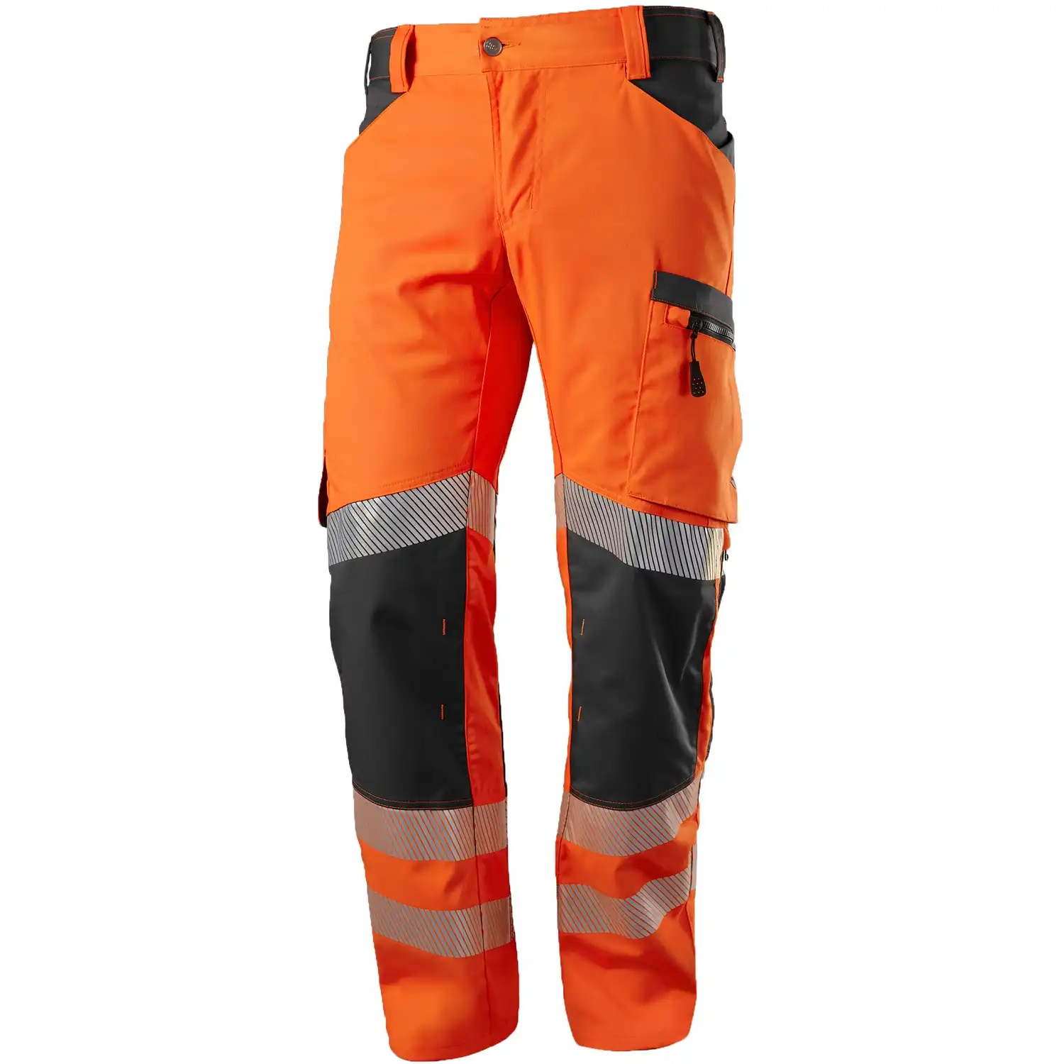 Warnschutz Stretch Bundhose "2040-844" in warnorange/anthrazit, 54 - Thumbnail 1