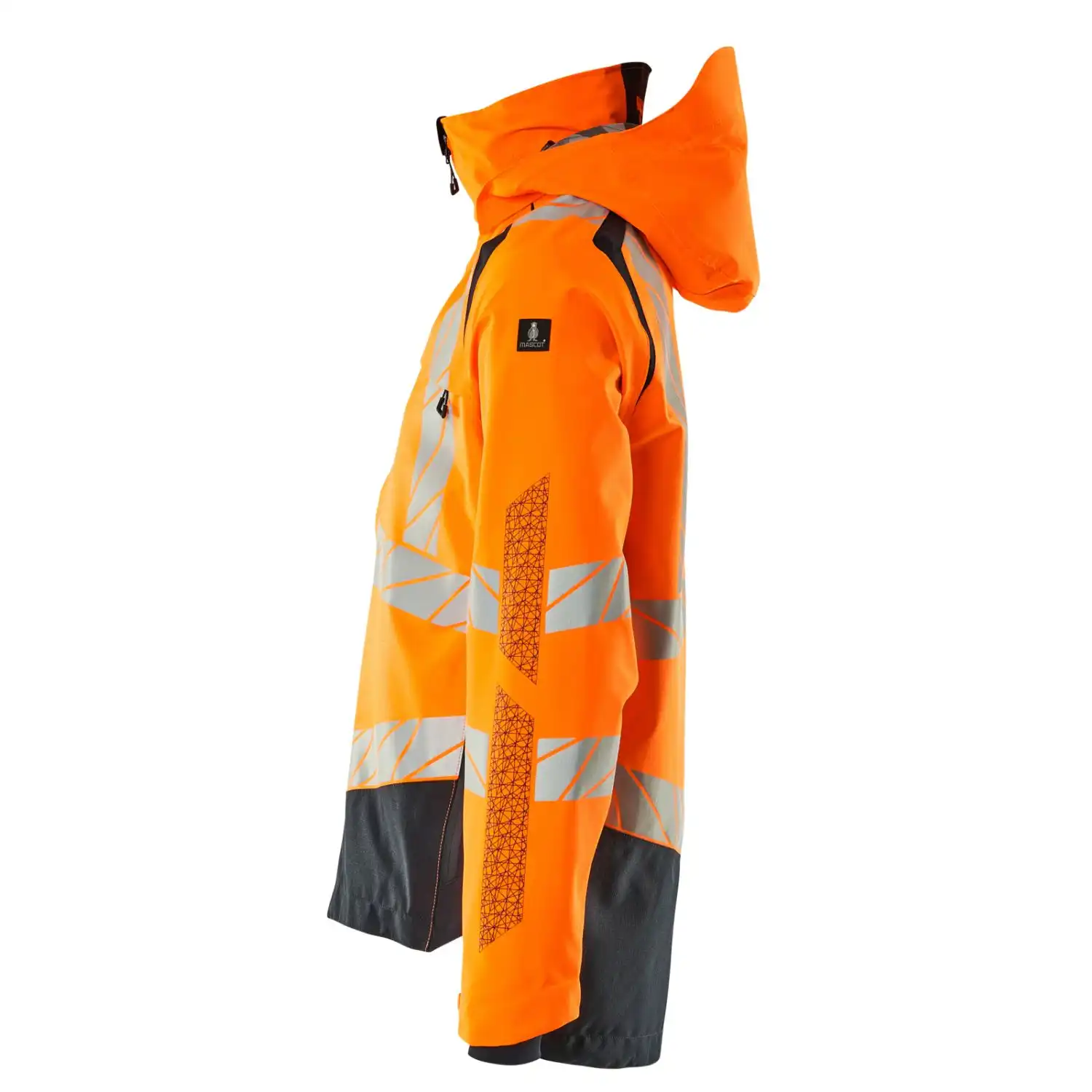 Warnschutz Regenjacke zweifarbig "ACCELERATE SAFE" in orange/schwarzblau, L - Thumbnail 3