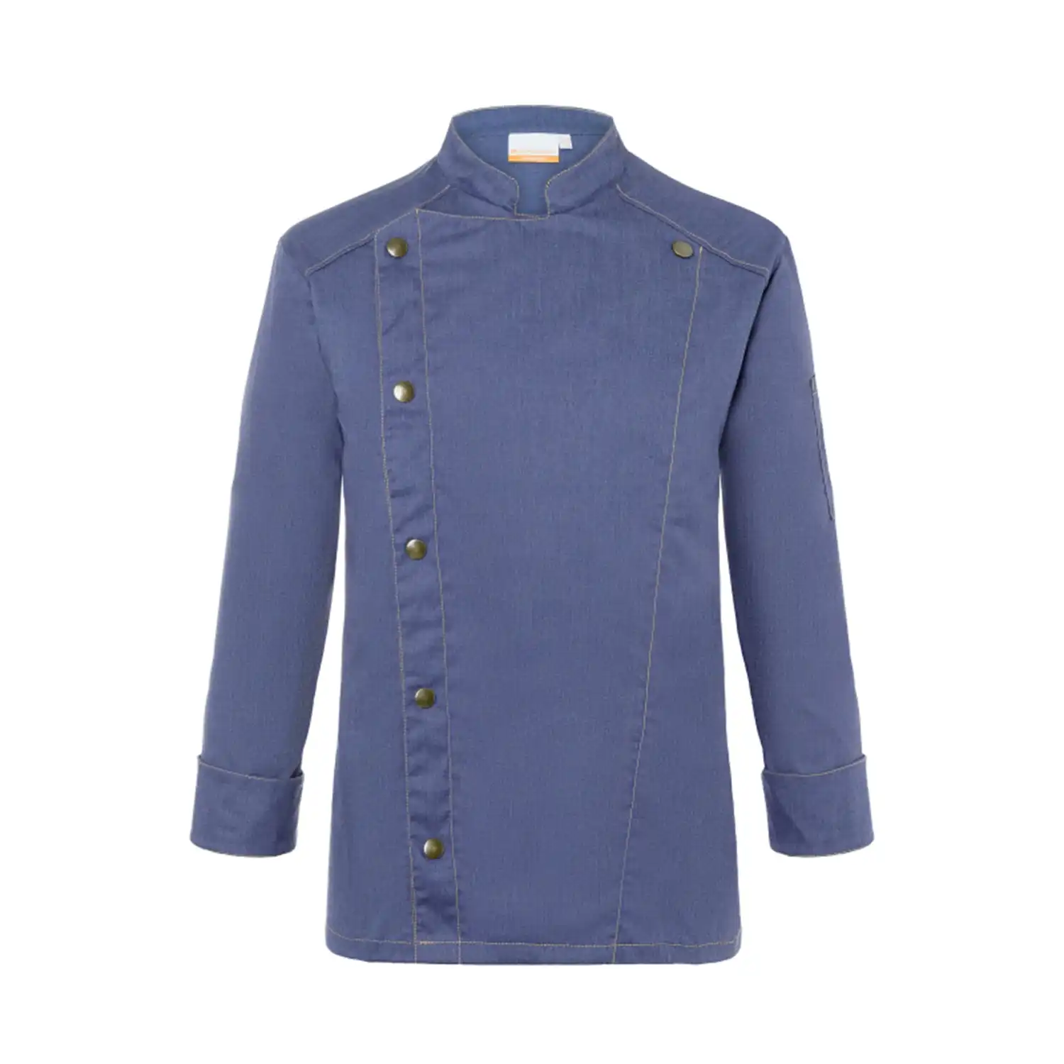 Herren Kochjacke Jeans "JM 24" in 46, vintage blau - Thumbnail 1