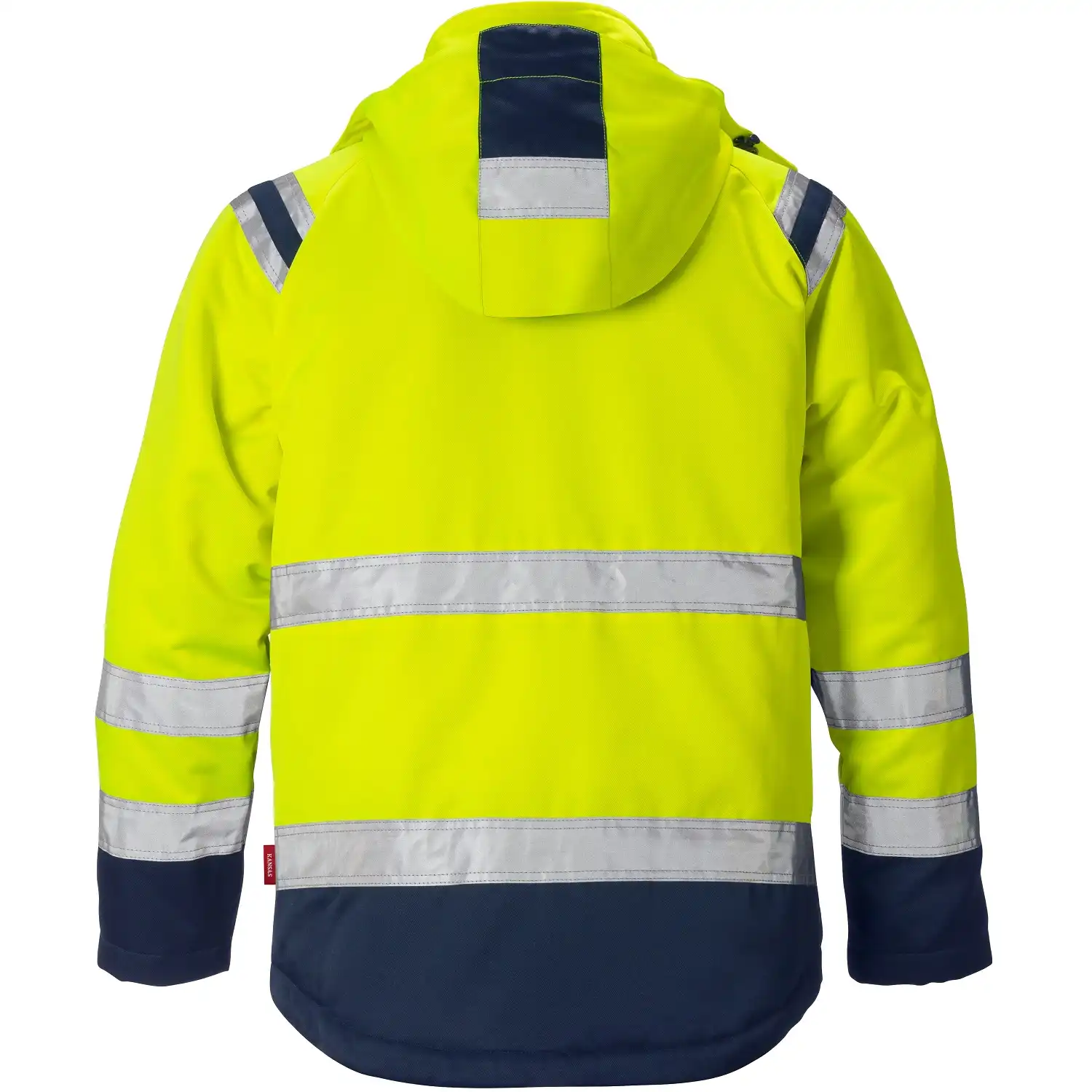 Warnschutz Winterjacke "4043 PP" in gelb/marine, XS - Thumbnail 2