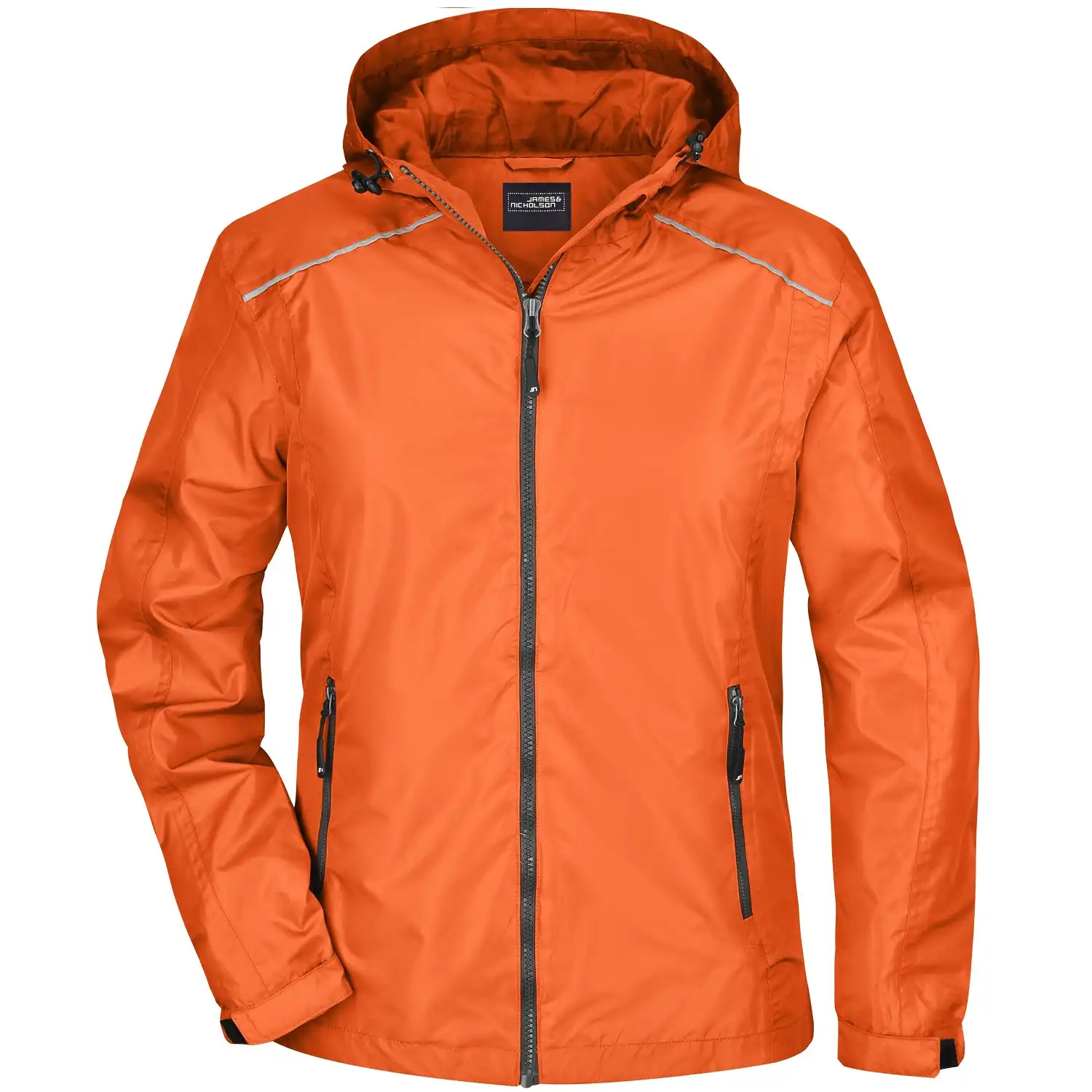 Damen Regenjacke "JN1117" in orange/carbon, M - Thumbnail 1