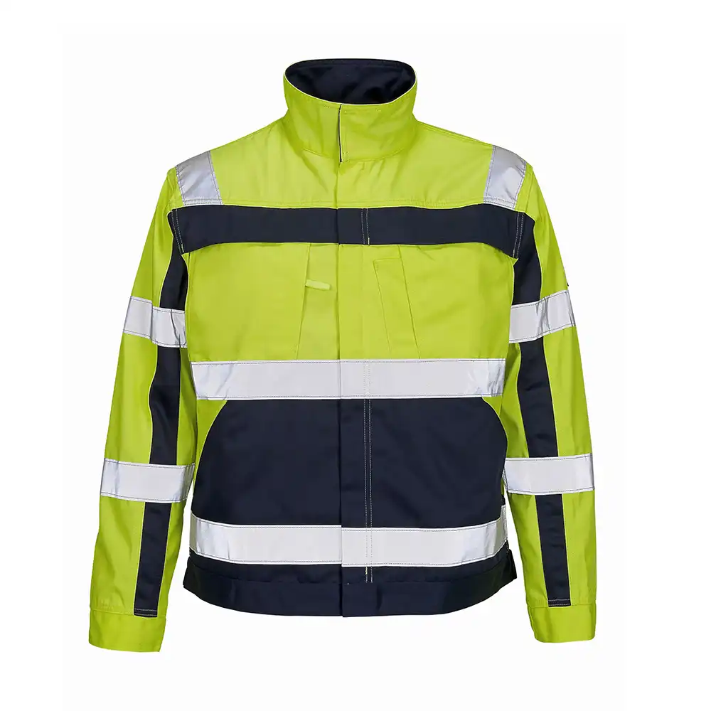 Arbeitsjacke "CAMETA" Safe Compete in fluor gelb/marine, XXL - Bild 1