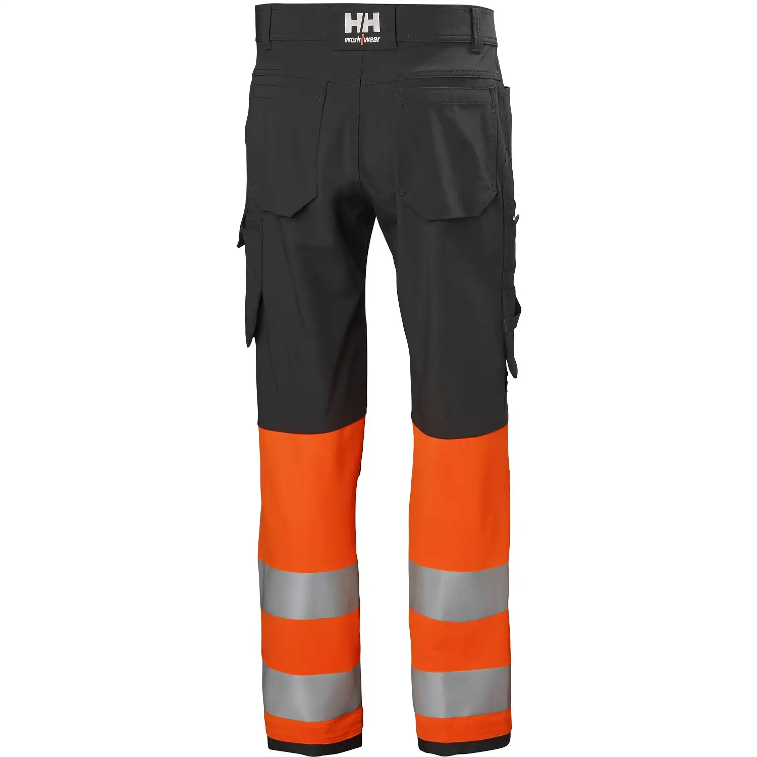 Stretch Warnschutz Bundhose "ALNA 4X" Kl.1 in orange/schwarz, C44 - Thumbnail 2