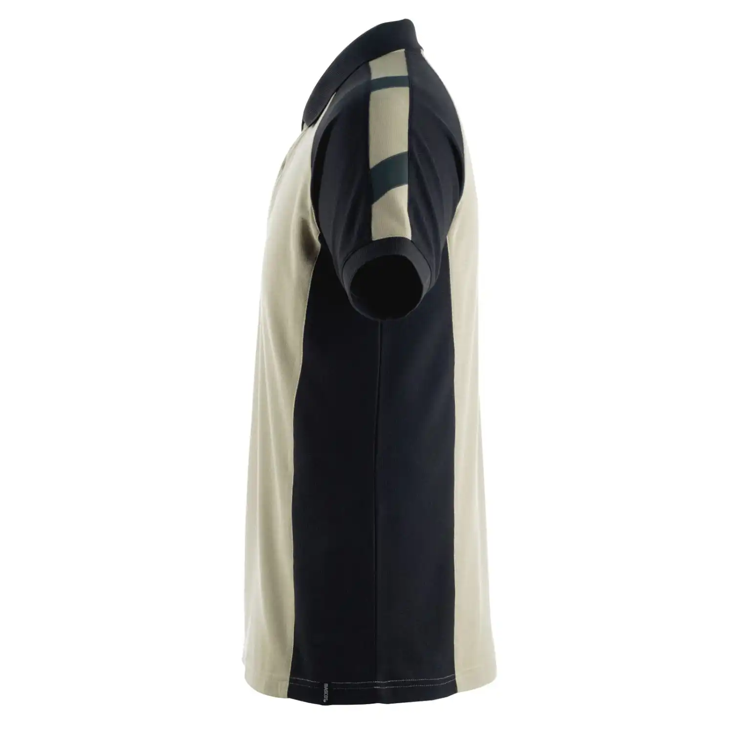 Polo-Shirt "BOTTROP" Unique in khaki/Schwarz, XXL - Thumbnail 3