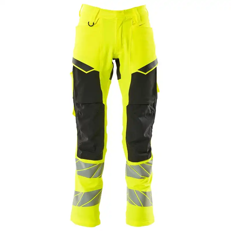 Warnschutz Bundhose Stretch "ACCELERATE SAFE" in gelb/schwarz, 76C46 (EU 23) - Thumbnail 1