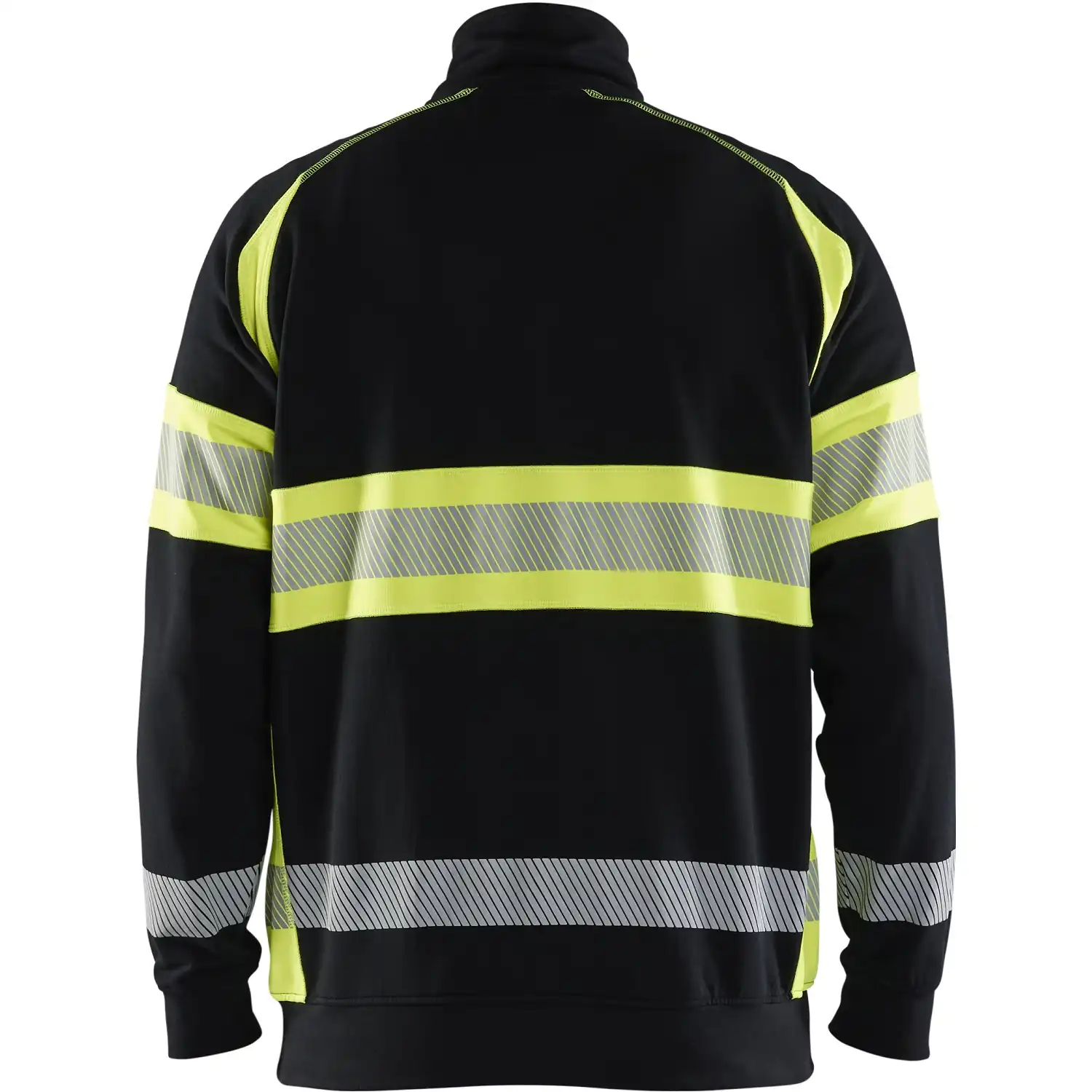 Warnschutz Zip-Sweatshirt Kl. 1 "3553" in schwarz/gelb, 3XL - Thumbnail 2
