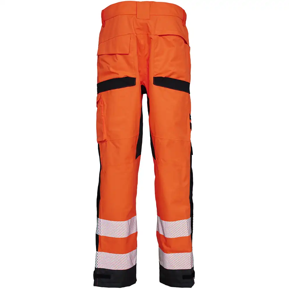 Warnschutz Stretch Regenhose "182403R" Visible in orange/schwarz, XS - Thumbnail 2