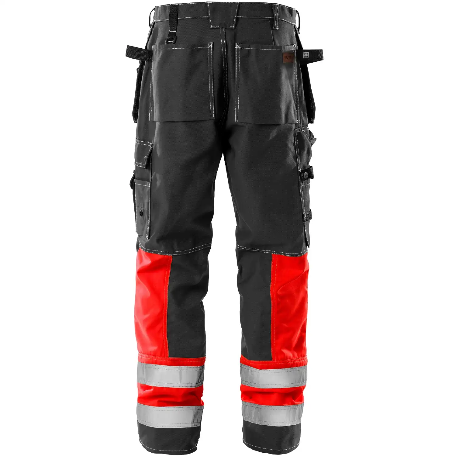 Warnschutz Handwerkerhose "247 FAS" Klassiker in rot/schwarz, C44 - Thumbnail 2