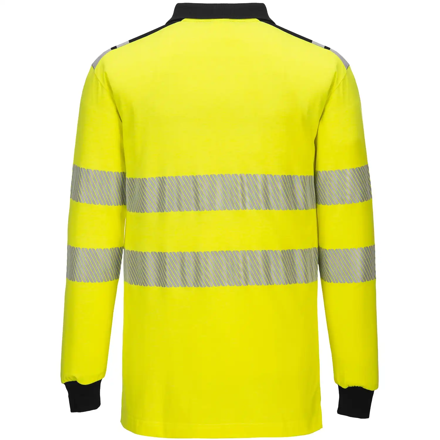 Multinorm Langarm-Poloshirt FR702 WX3 FR in gelb/schwarz, L - Thumbnail 2