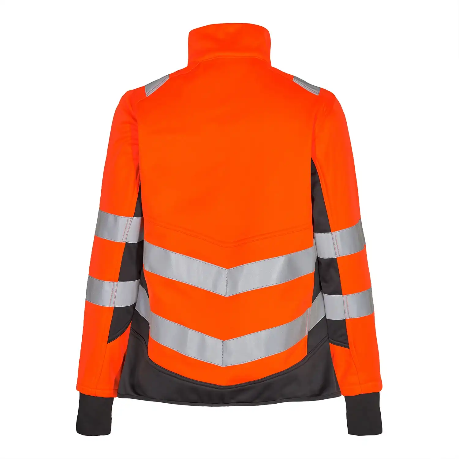 Damen Warnschutz Softshelljacke "1156-237" Safety Kl. 2 in orange/grau, S - Thumbnail 2