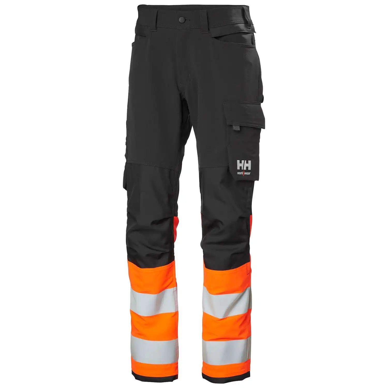 Warnschutz Stretch Bundhose Kl. 1 "ALNA 4X HH CONNECT™" in orange/dunkelgrau, C146 - Thumbnail 1