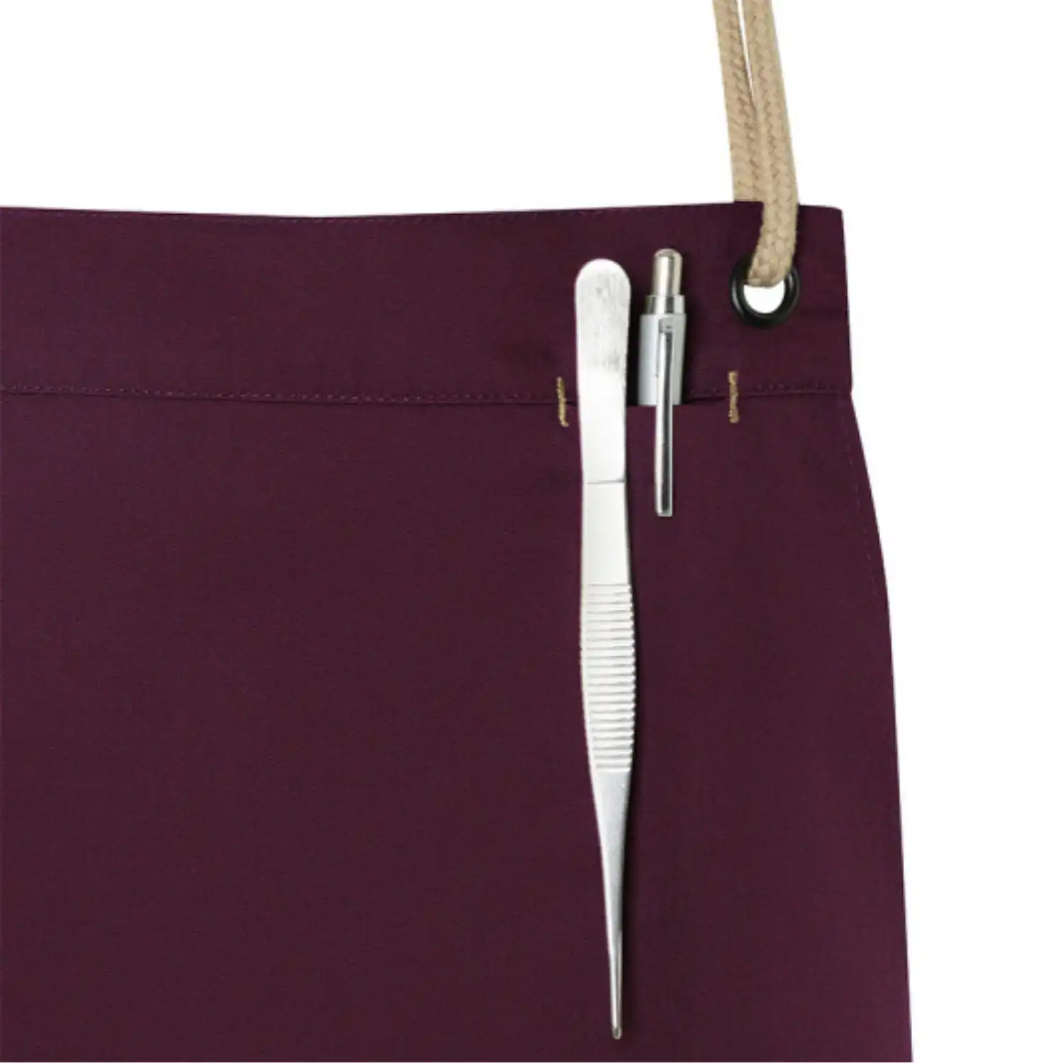 Latzschürze New-Nature "LS 40" in aubergine - Thumbnail 3