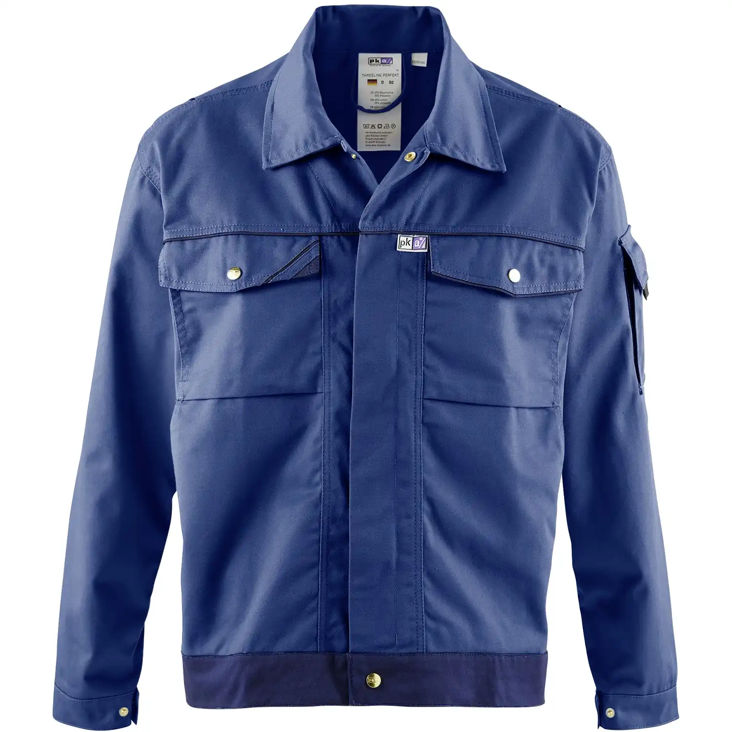 Blousonjacke "THREELINE PERFEKT" in kornblau, 42 - Thumbnail 1