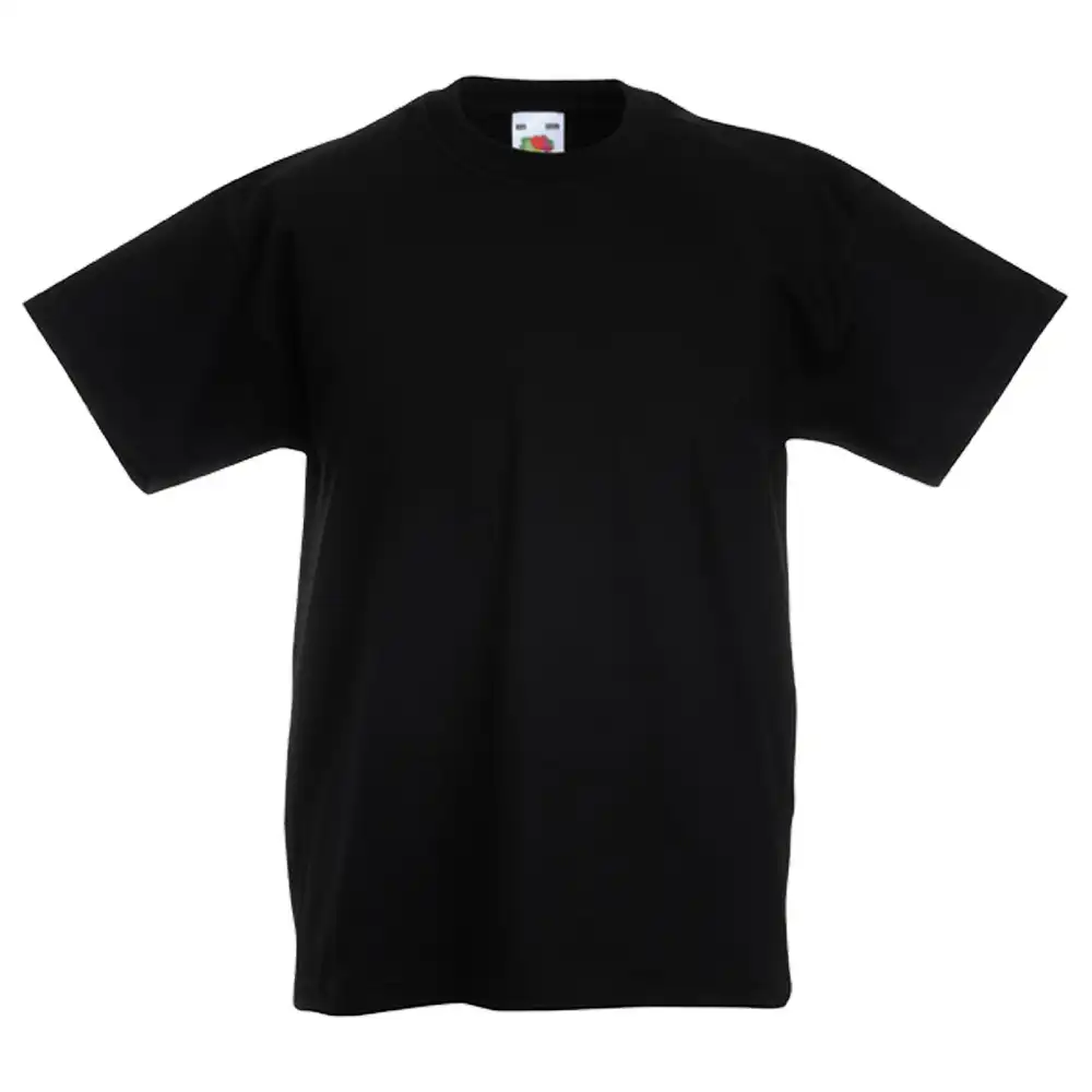 Kinder T-Shirt "F140K" 100% Baumwolle Valueweight in black, 104 - Bild 1