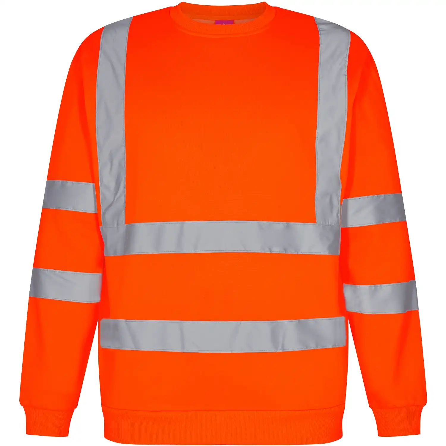 Warnschutz Sweatshirt "8041-253" Safety UV-Schutz in Orange, 3XL - Thumbnail 1