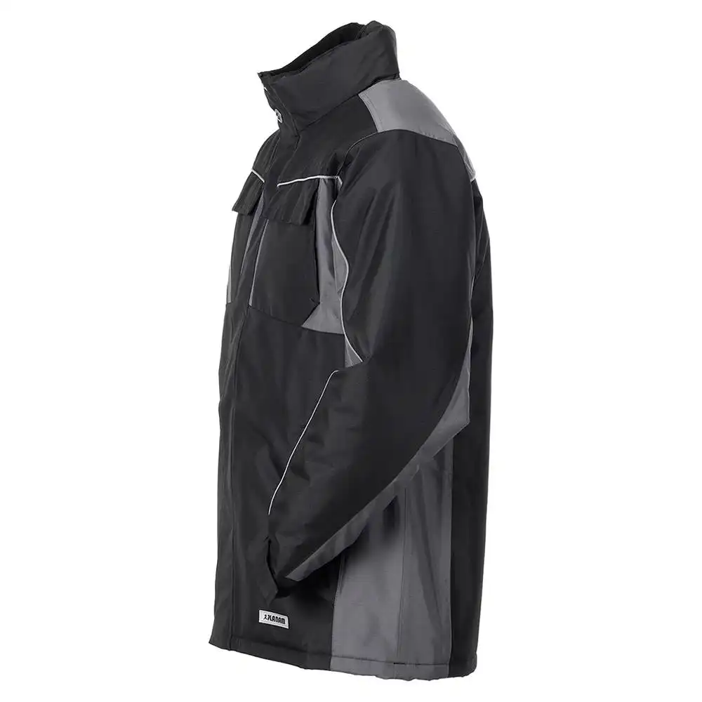 Winterjacke "HIGHLINE" in schwarz/schiefer/zink, M - Thumbnail 4