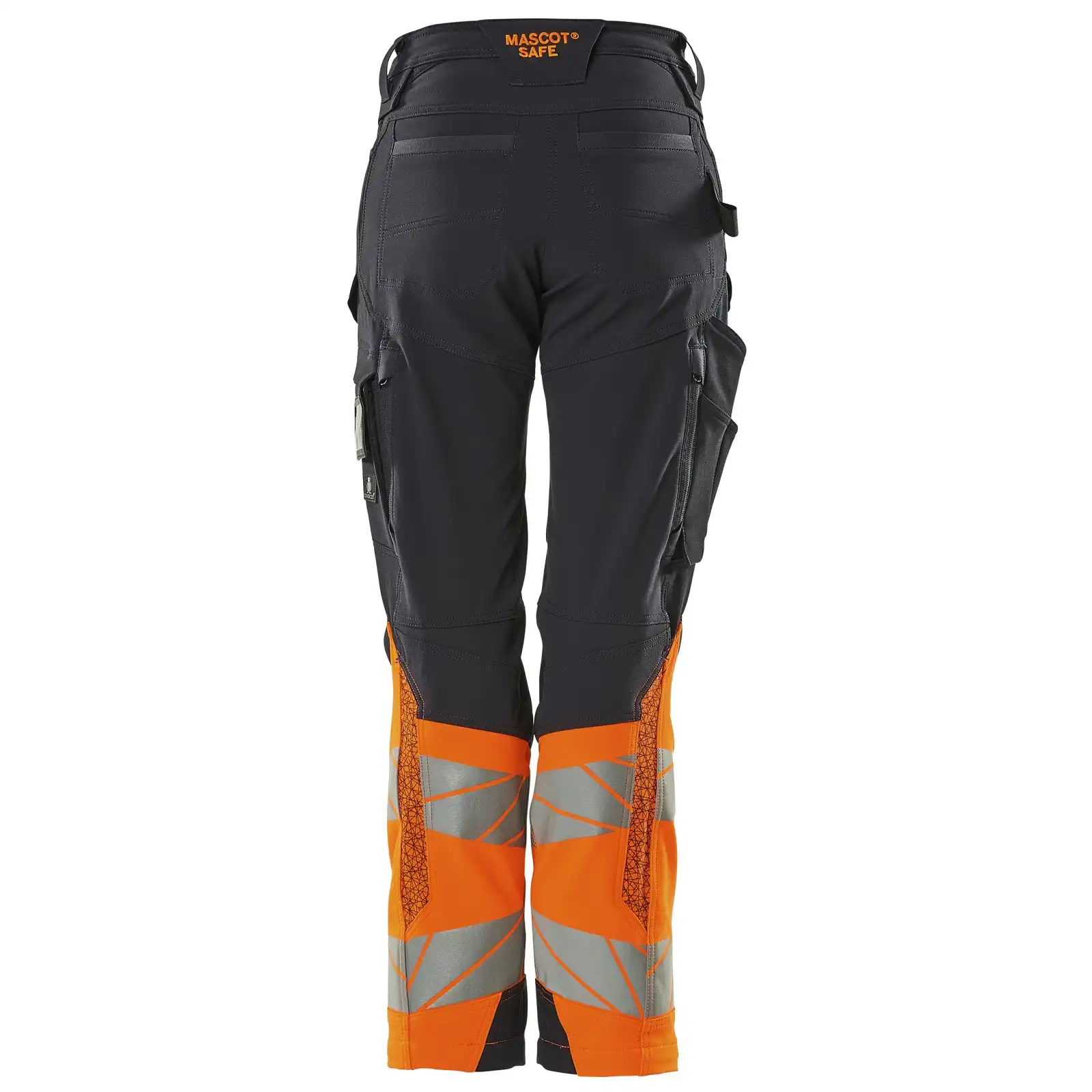 Damen Warnschutz Stretch Bundhose Kl. 1 "ACCELERATE SAFE" Diamond in schwarzblau/orange, 76C42 - Thumbnail 2
