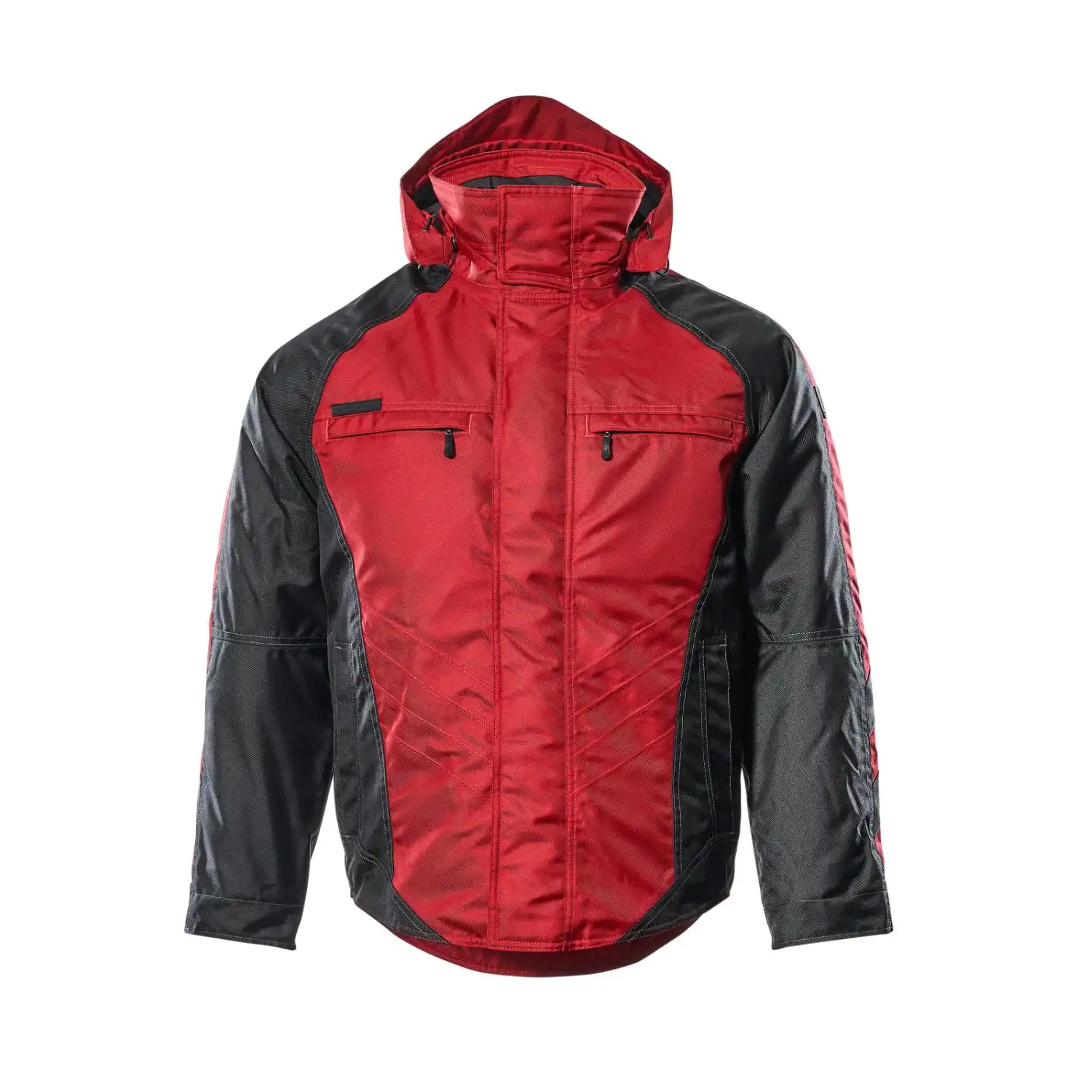 Pilotjacke "FRANKFURT" Unique mehrfarbig in rot/schwarz, XXL - Thumbnail 1