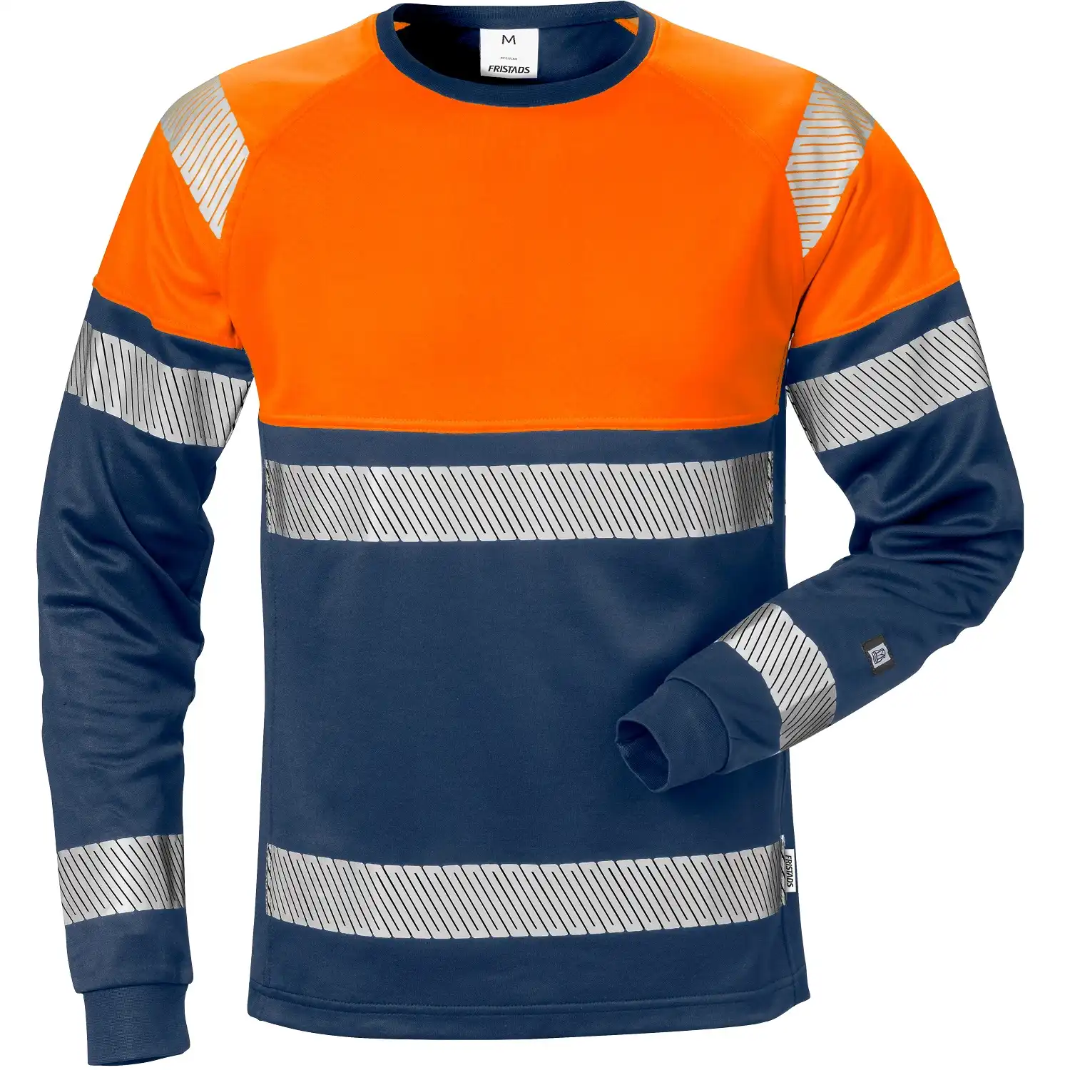 Warnschutz Langarmshirt "7519 THV" Stiby UV-Schutz in orange/marine, XS - Thumbnail 1