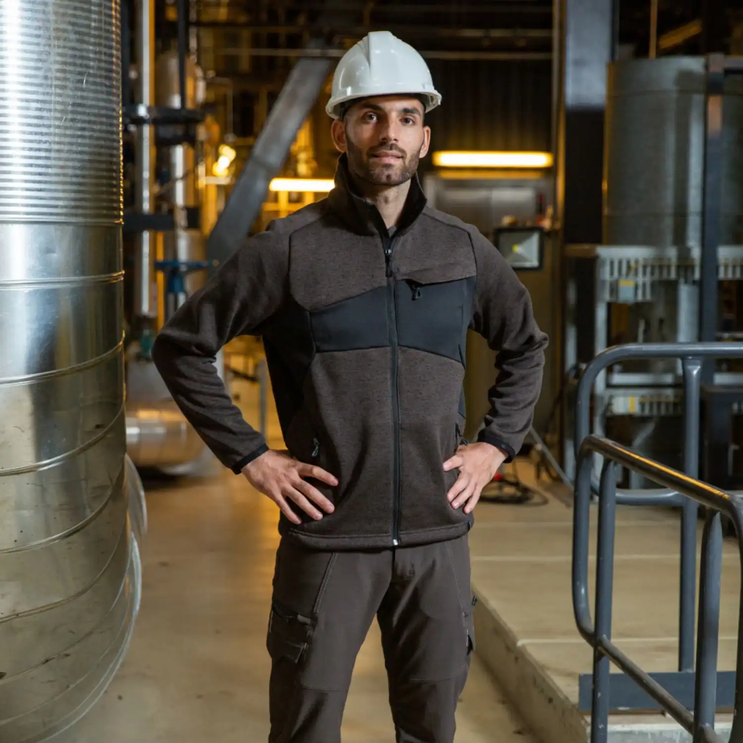 Strickjacke "ACCELERATE" in dunkelanthrazit/schwarz, XS - Thumbnail 5