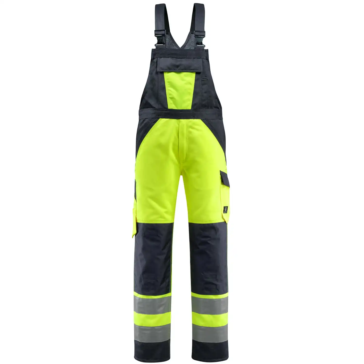 Warnschutz Latzhose "GOSFORD" Safe Light in gelb/schwarzblau, 76C46 (EU 23) - Thumbnail 1