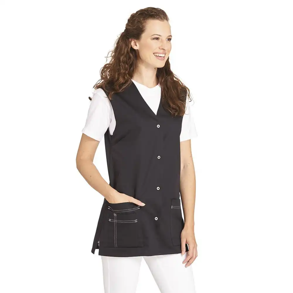 Westenkasack Ärmellos "10/2472" in schwarz, S - Bild 1