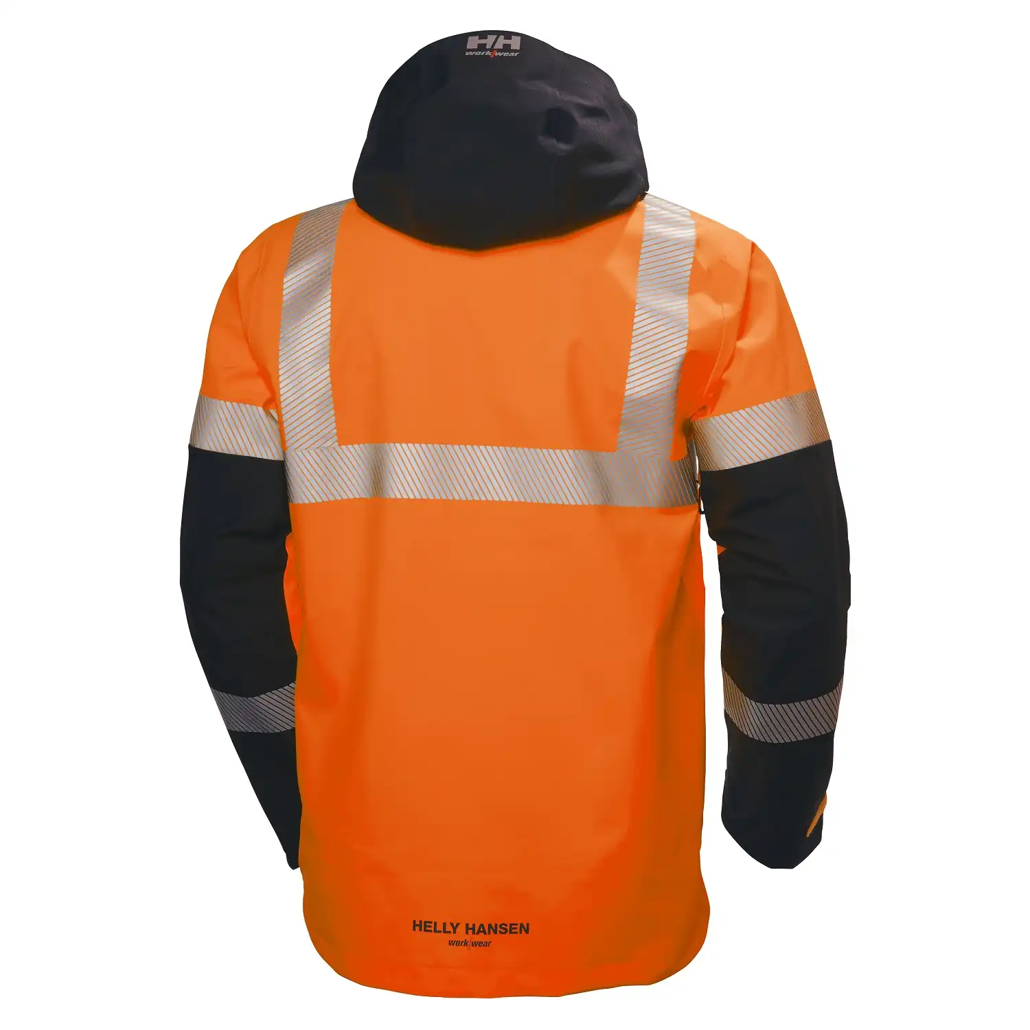 Warnschutz Regenjacke "ICU" in orange/schwarz, S - Thumbnail 2