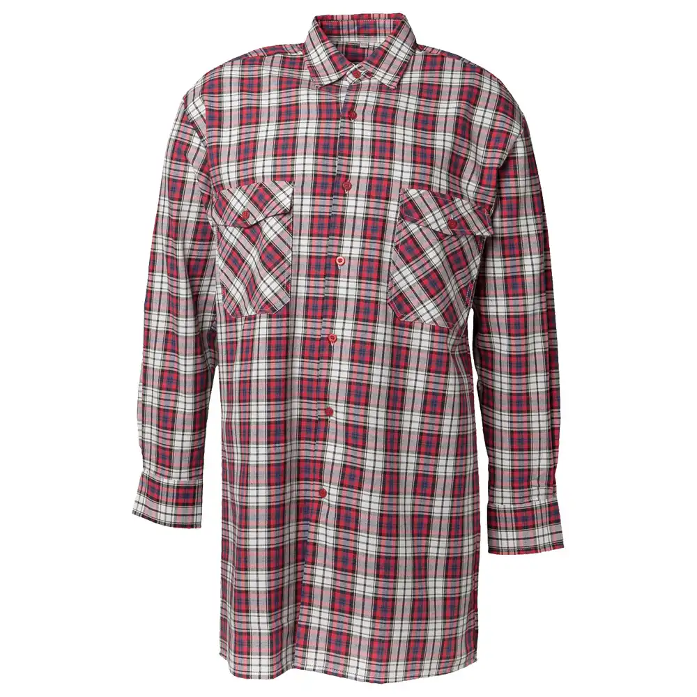 Flanellhemd "2001" langarm in 37/38, Rot - Thumbnail 1
